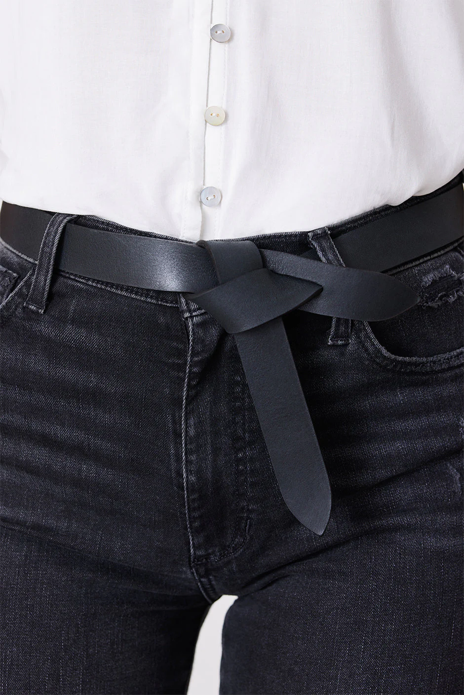 Fiona Wrap Belt in Black - Image 4