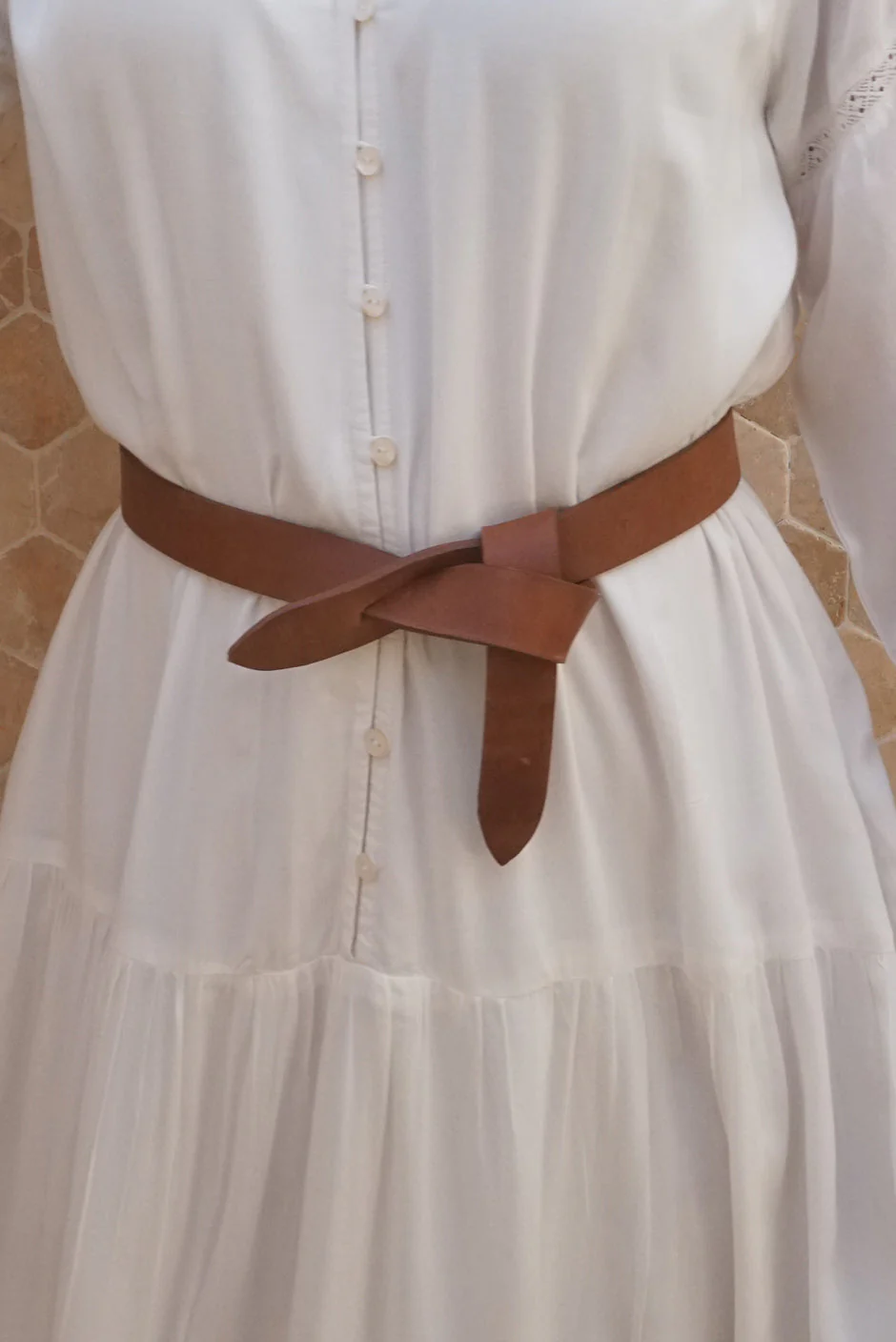 Fiona Wrap Belt in Brown - Image 4