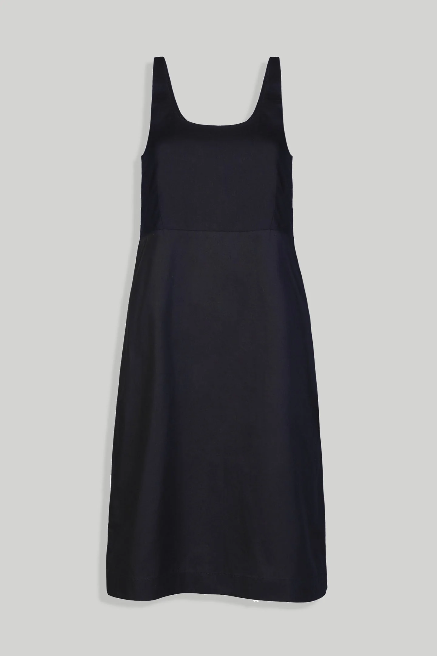 Fitted Knee Length Dress in Black - Image 8