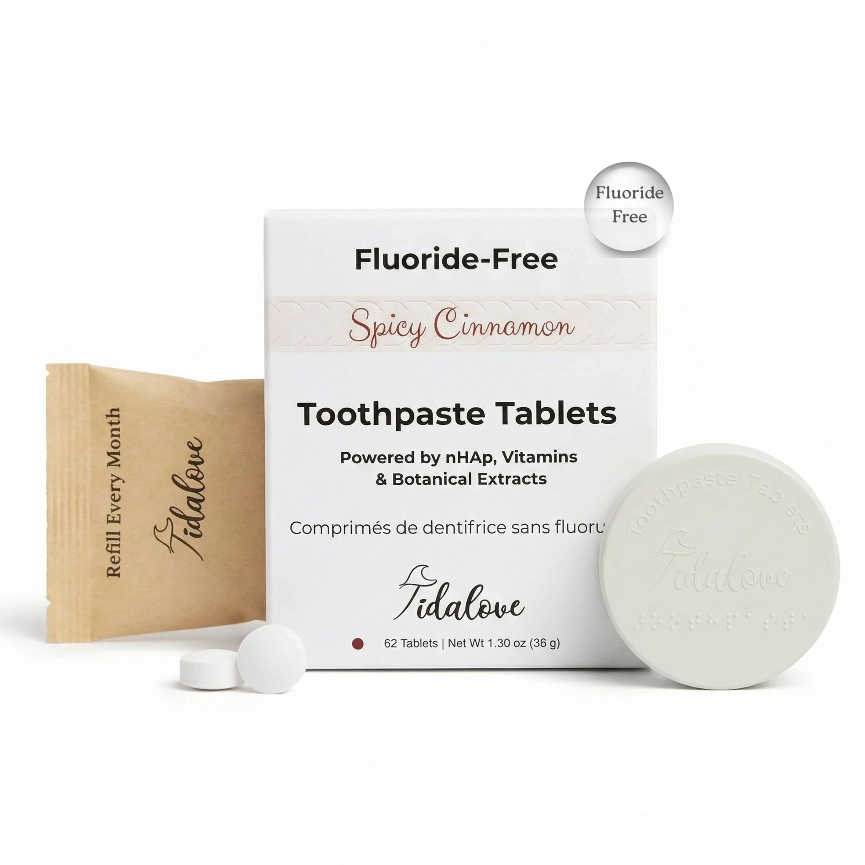 Fluoride-Free Cinnamon Toothpaste Tablets — 1 Month - Image 12