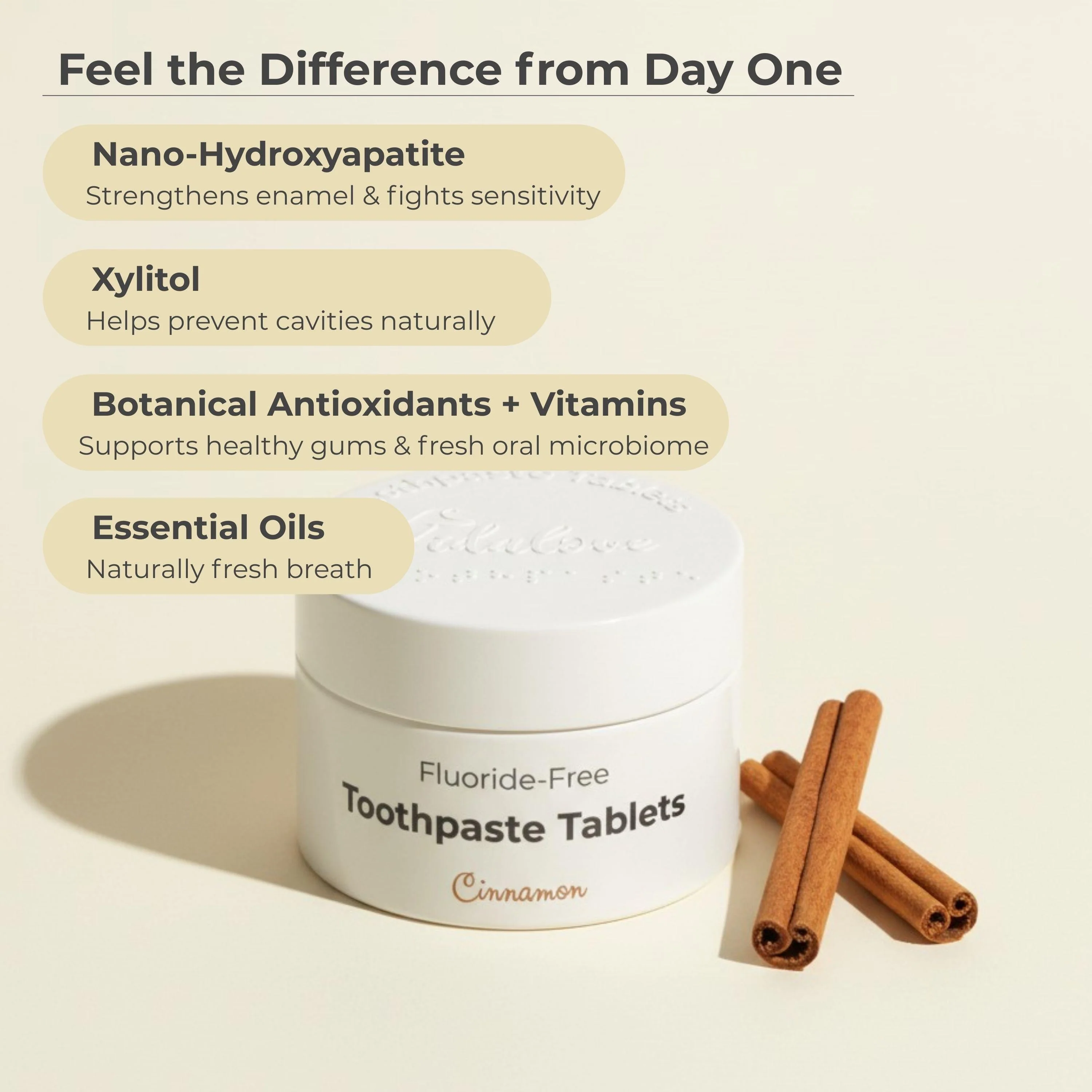 Fluoride-Free Cinnamon Toothpaste Tablets — 1 Month - Image 2