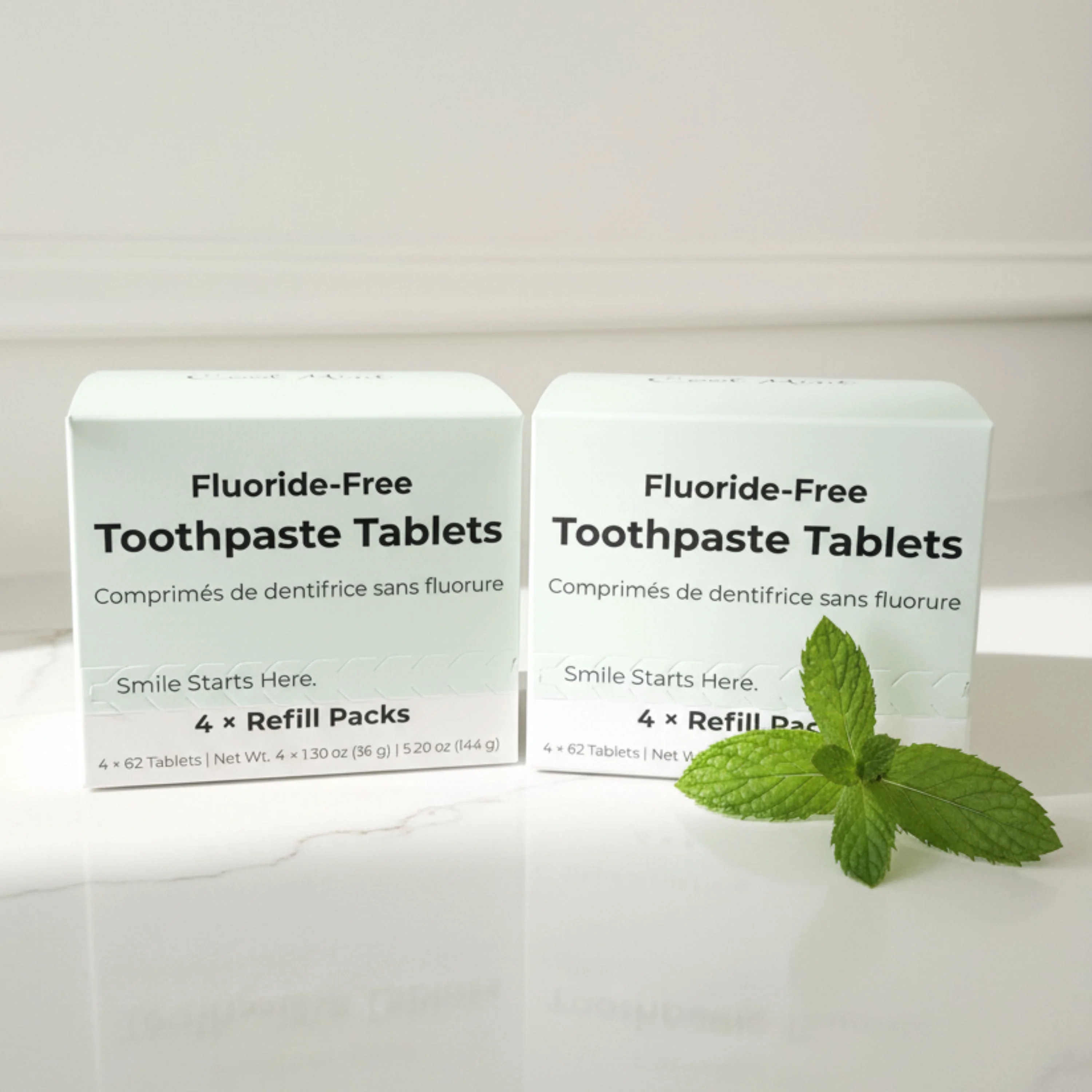 Fluoride-Free Cool Mint Toothpaste Tablets — 4 Months - Image 14