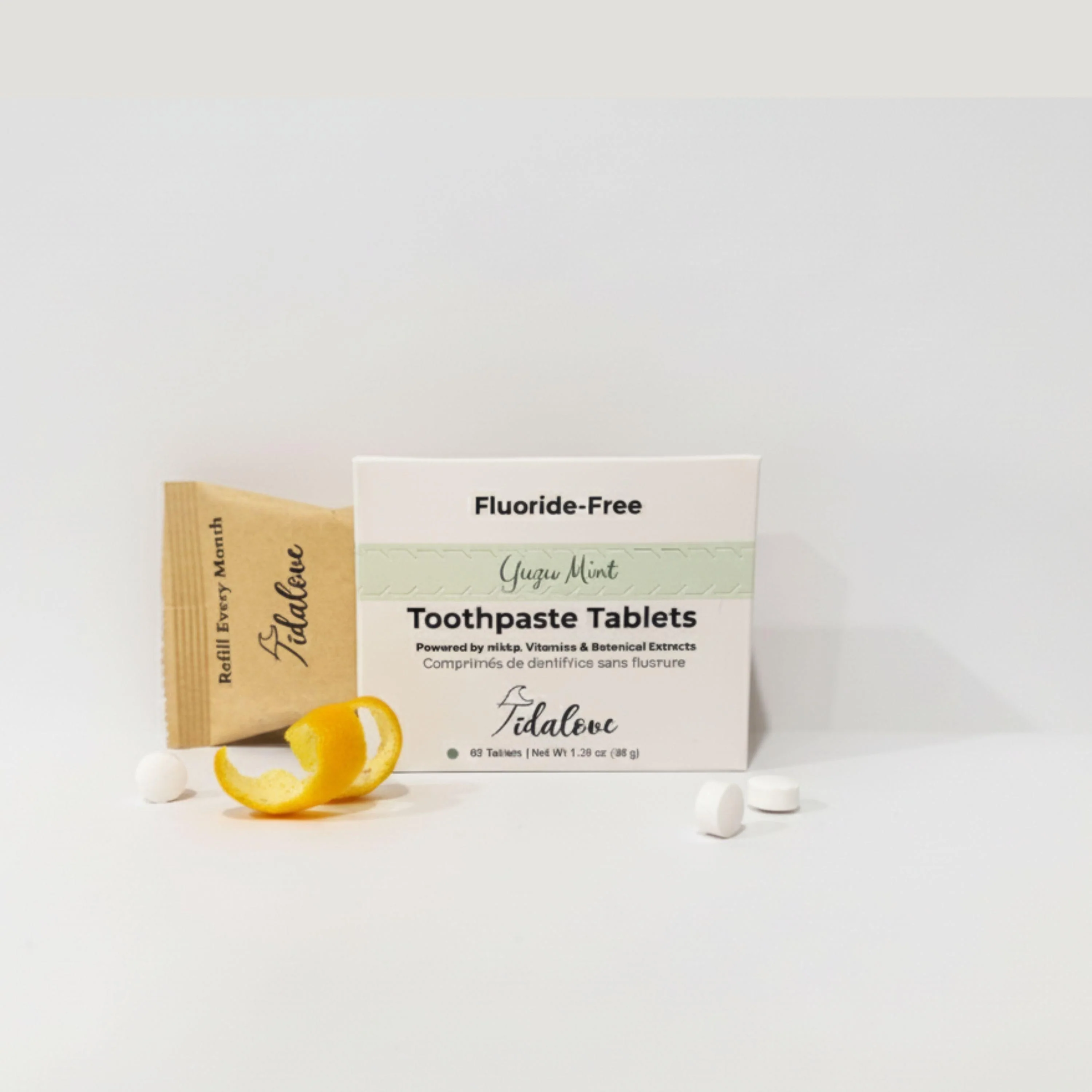 Fluoride-Free Yuzu Mint Toothpaste Tablets — 1 Month - Image 14