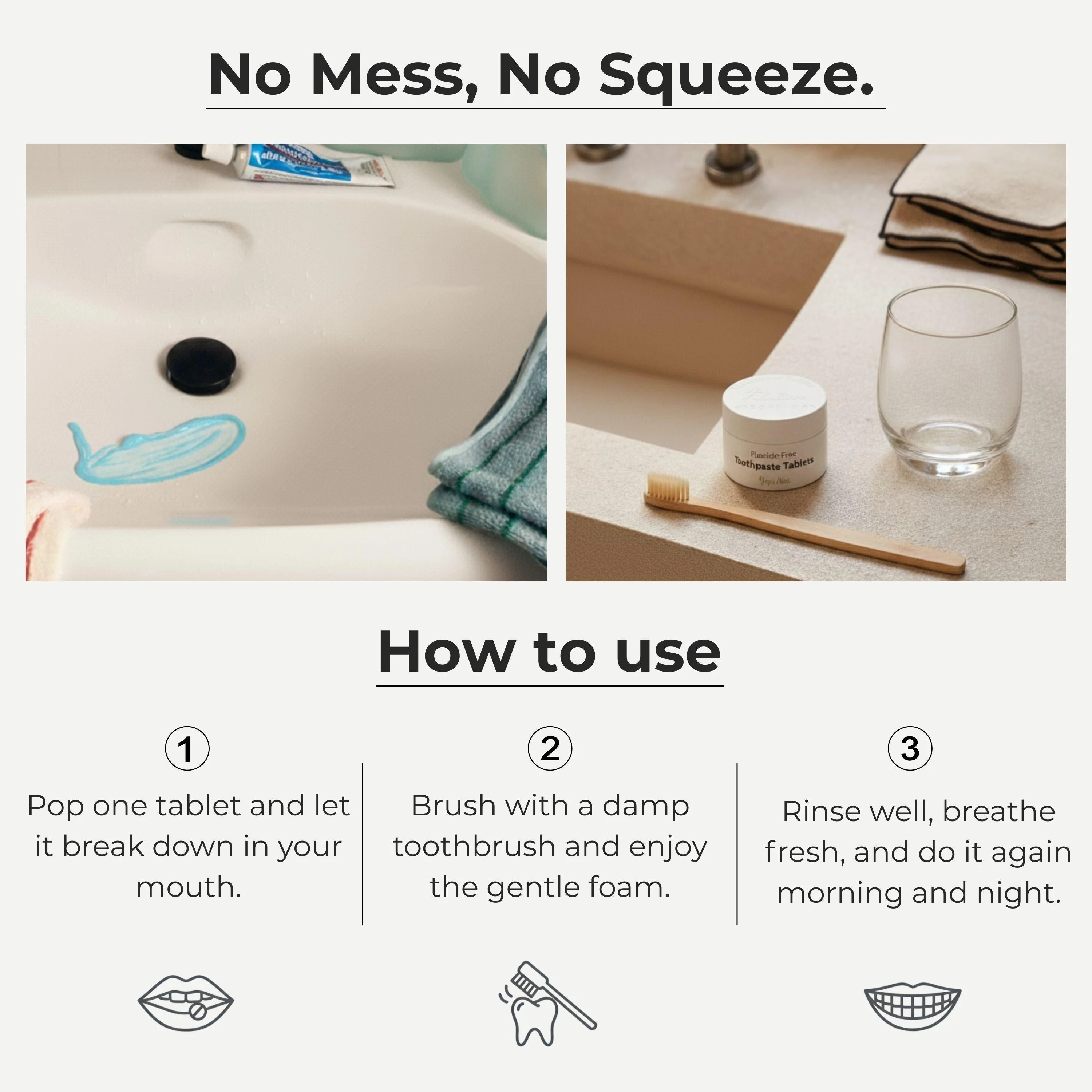 Fluoride-Free Yuzu Mint Toothpaste Tablets — 1 Month - Image 9