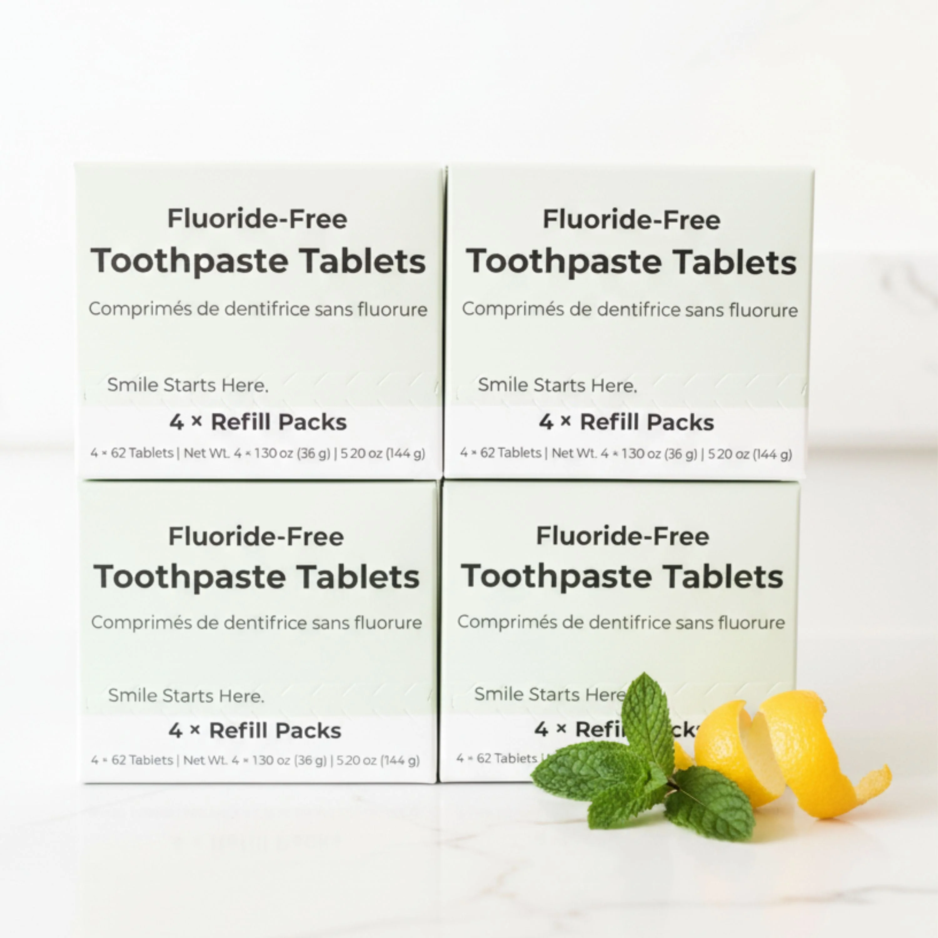 Fluoride-Free Yuzu Mint Toothpaste Tablets — 4 Months - Image 11
