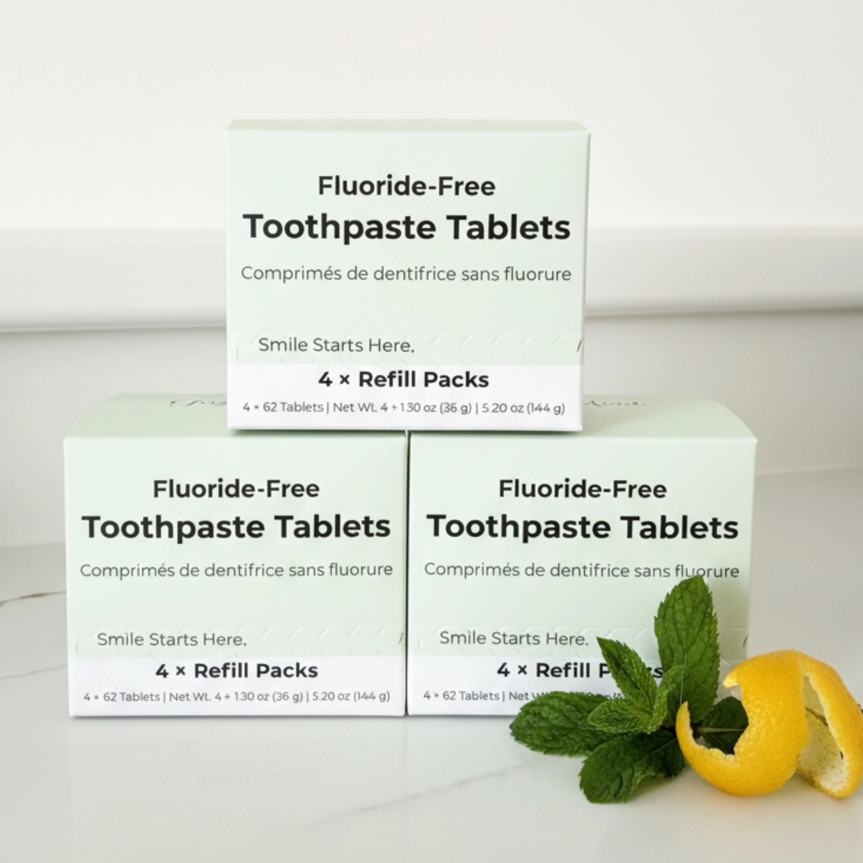 Fluoride-Free Yuzu Mint Toothpaste Tablets — 4 Months - Image 5