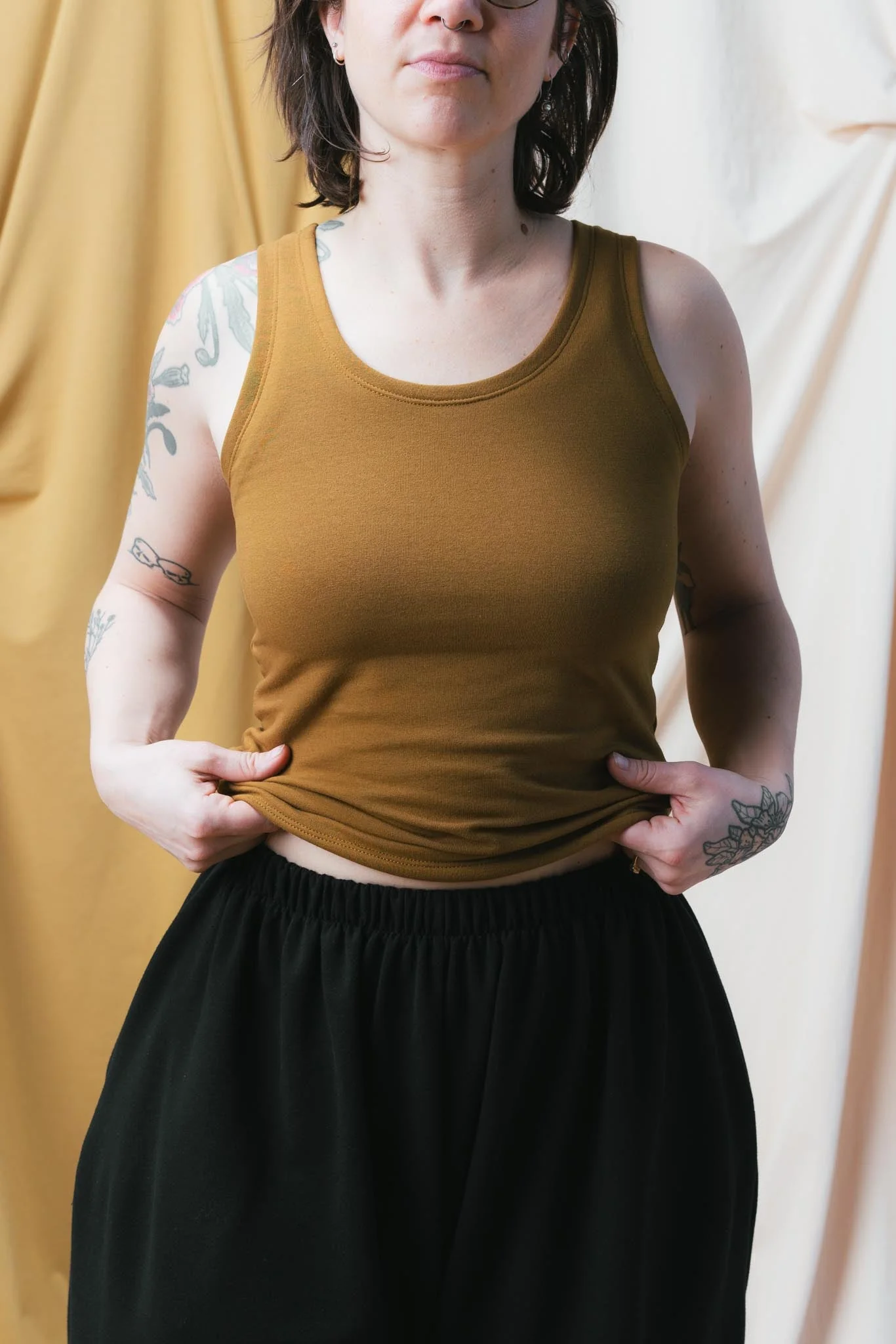 Frances Tank in Almond - Image 3