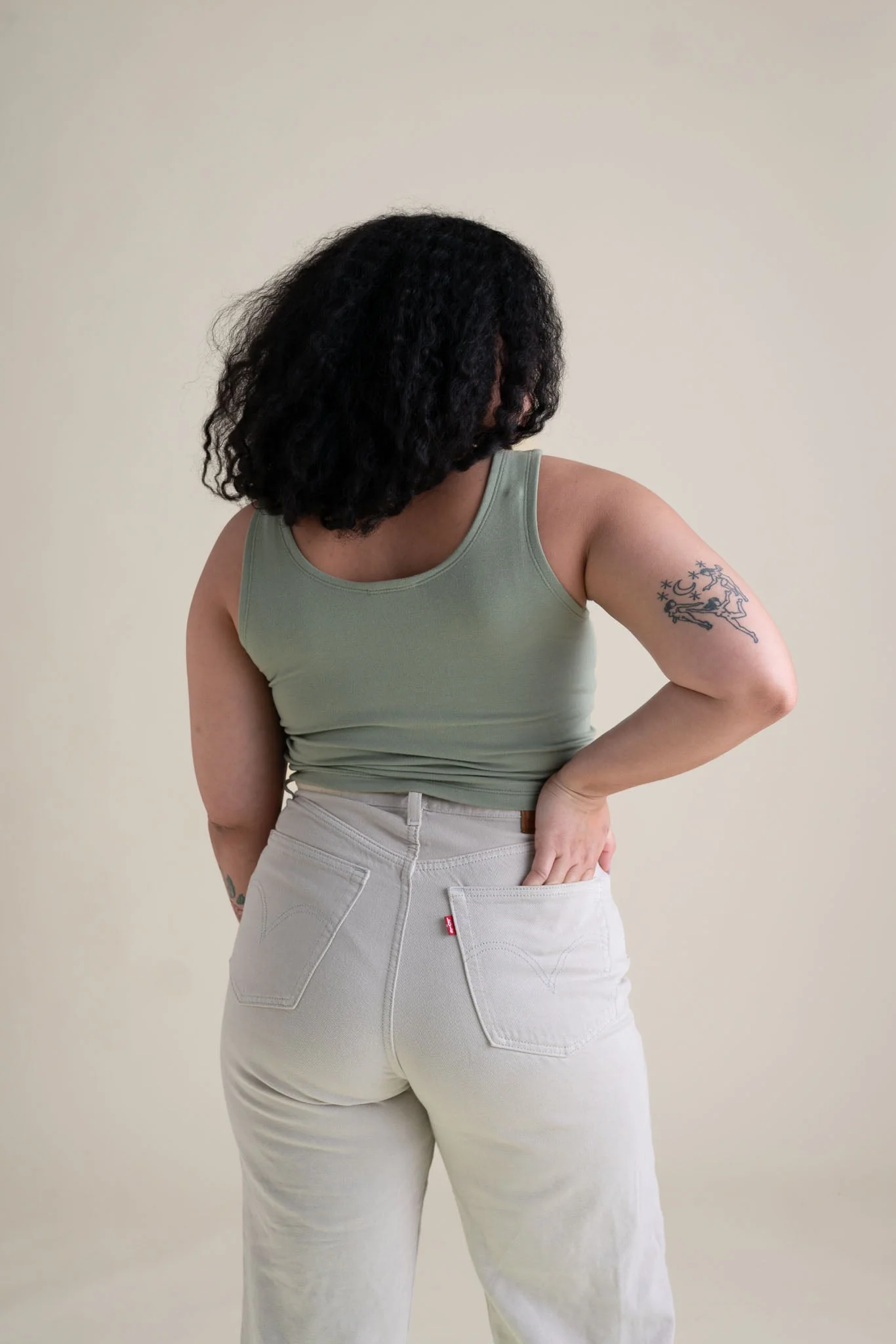 Frances Tank in Pistachio - Image 7