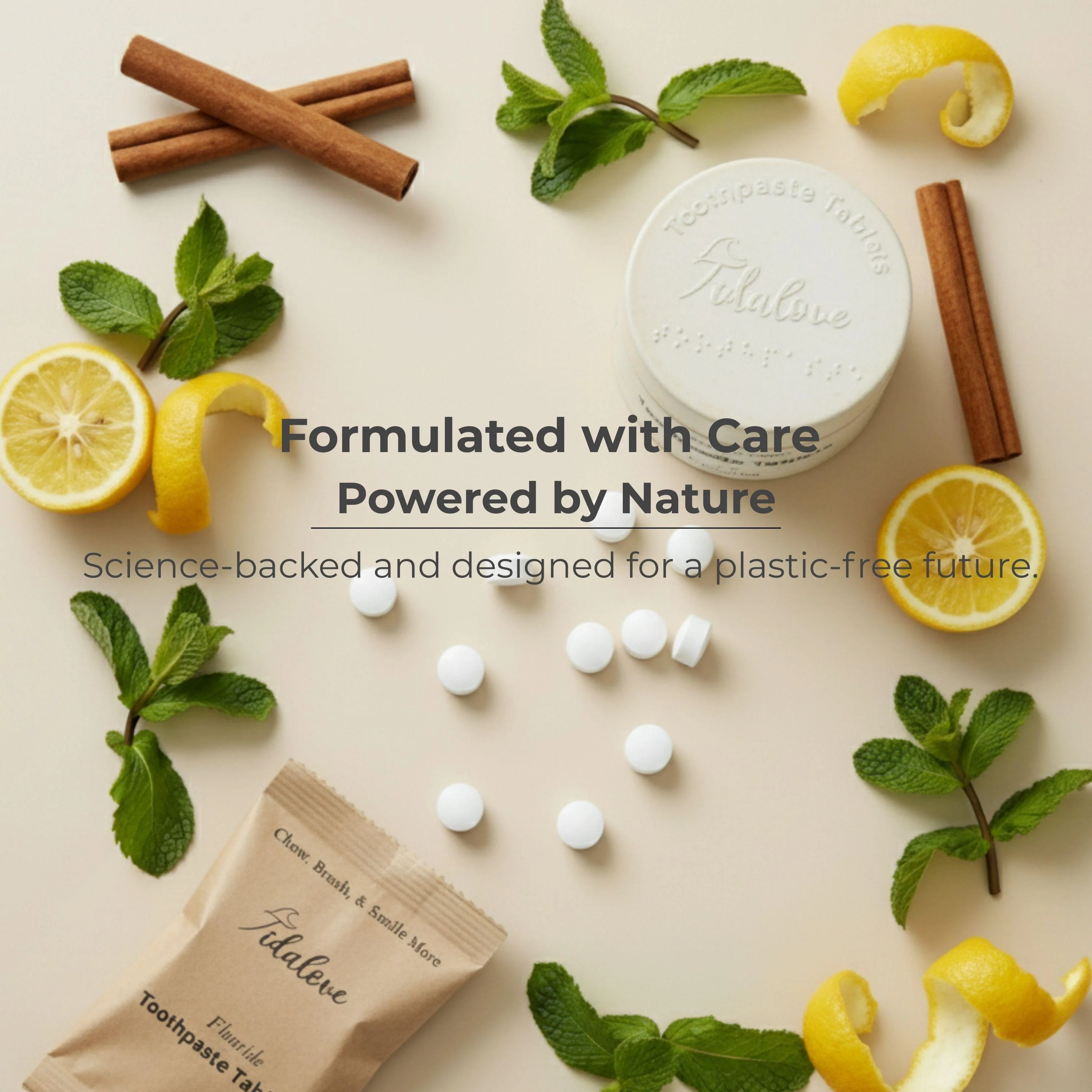 Fresh Minty Yuzu Toothpaste Tablets - Image 2