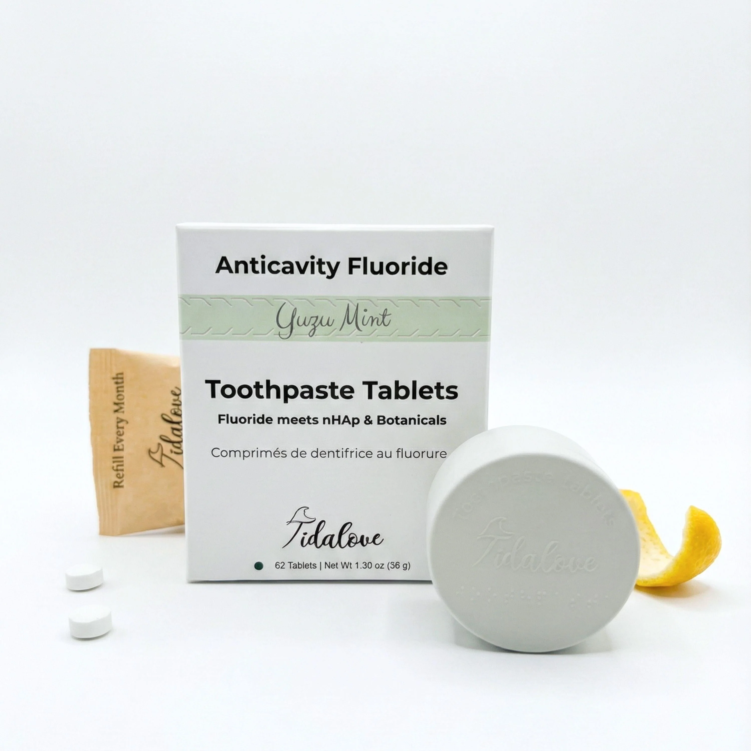 Fresh Minty Yuzu Toothpaste Tablets - Image 3
