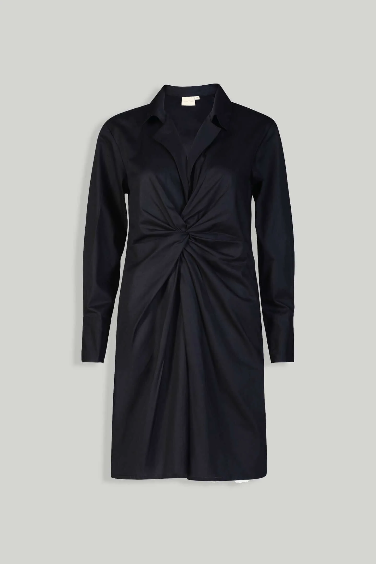 Front Twist Dress in Black - Image 7