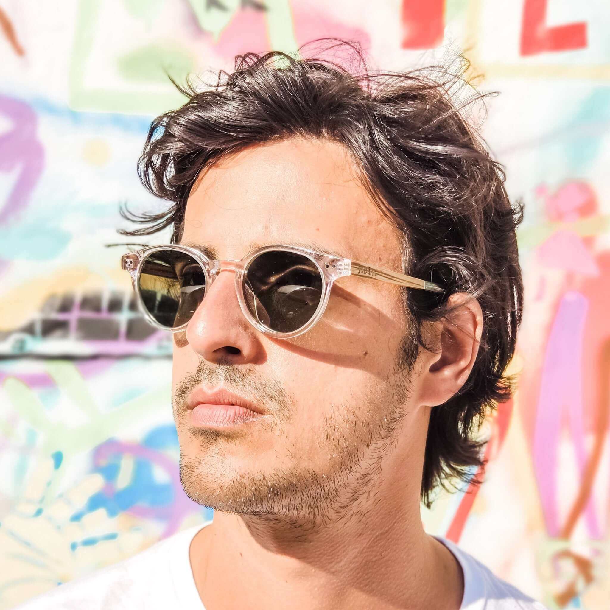 Ganges - Unisex Wood and Bio Acetate Sunglasses - Image 11