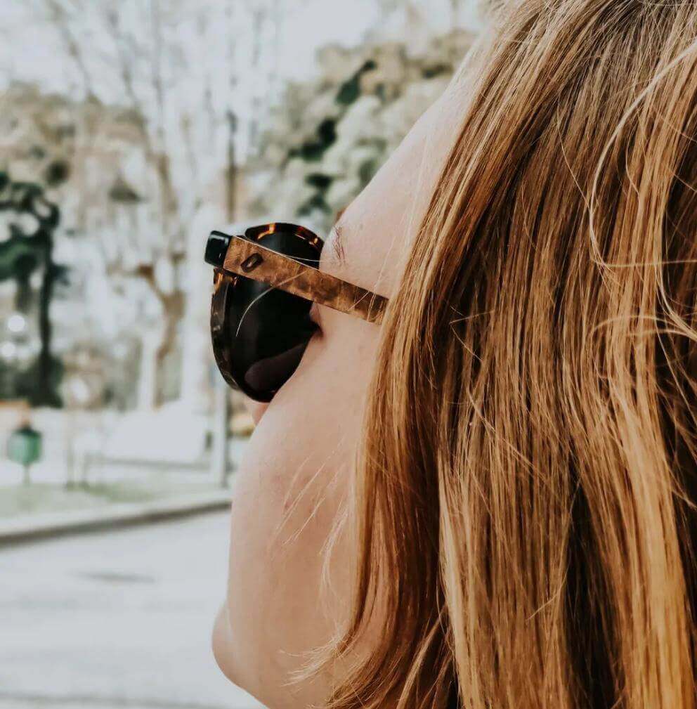 Ganges - Unisex Wood and Bio Acetate Sunglasses - Image 16