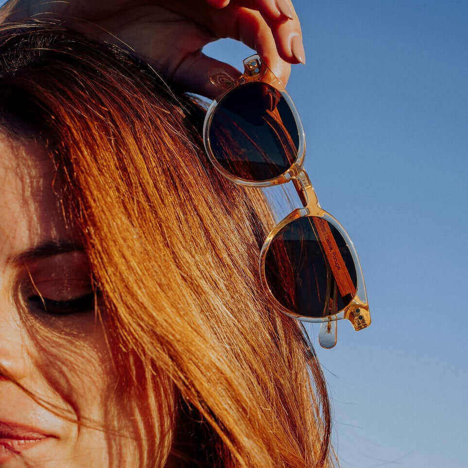Ganges - Unisex Wood and Bio Acetate Sunglasses - Image 24