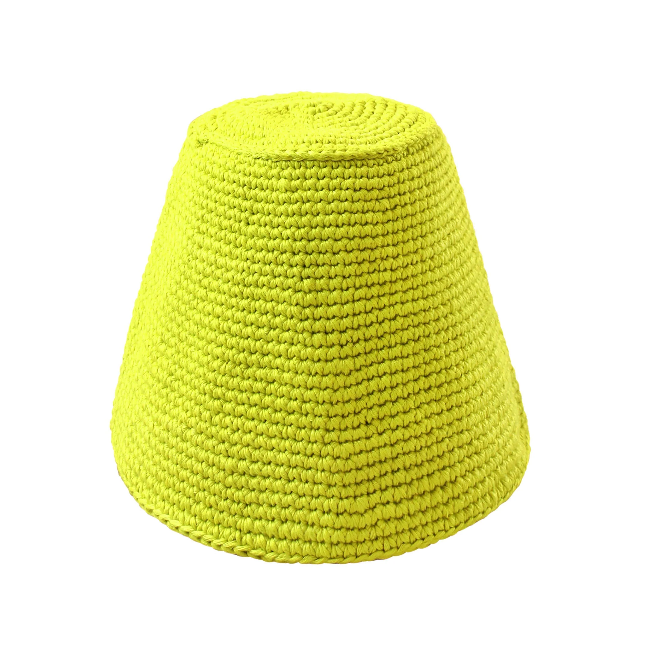 GANI Crochet Hat in Neon Green - Image 2