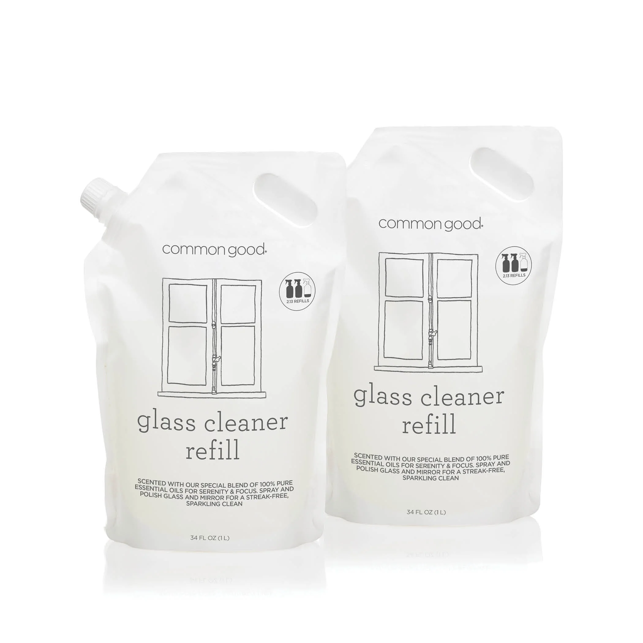 Glass Cleaner Refill Pouch, 34 Fl Oz - Image 4
