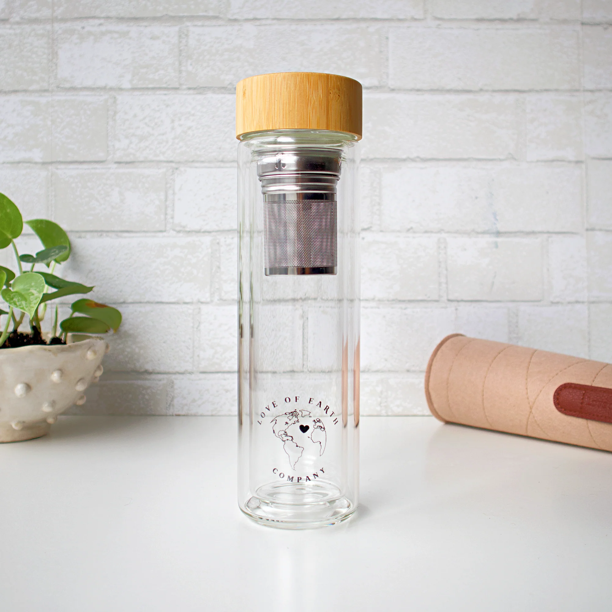 Glass Tea + Coffee Infuser Bottle - Image 5