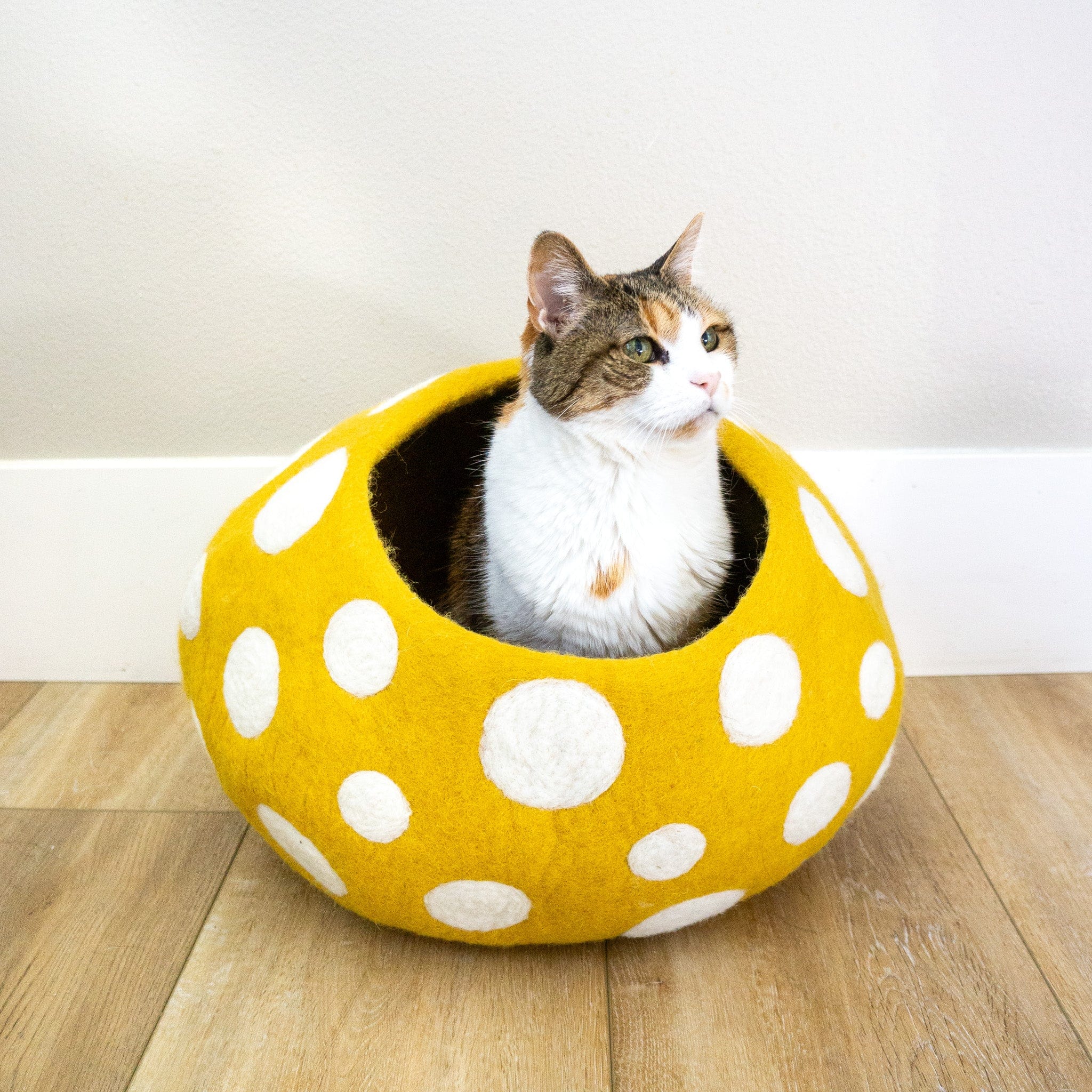 Gold Mushroom Eco Kitty Cave - Image 2