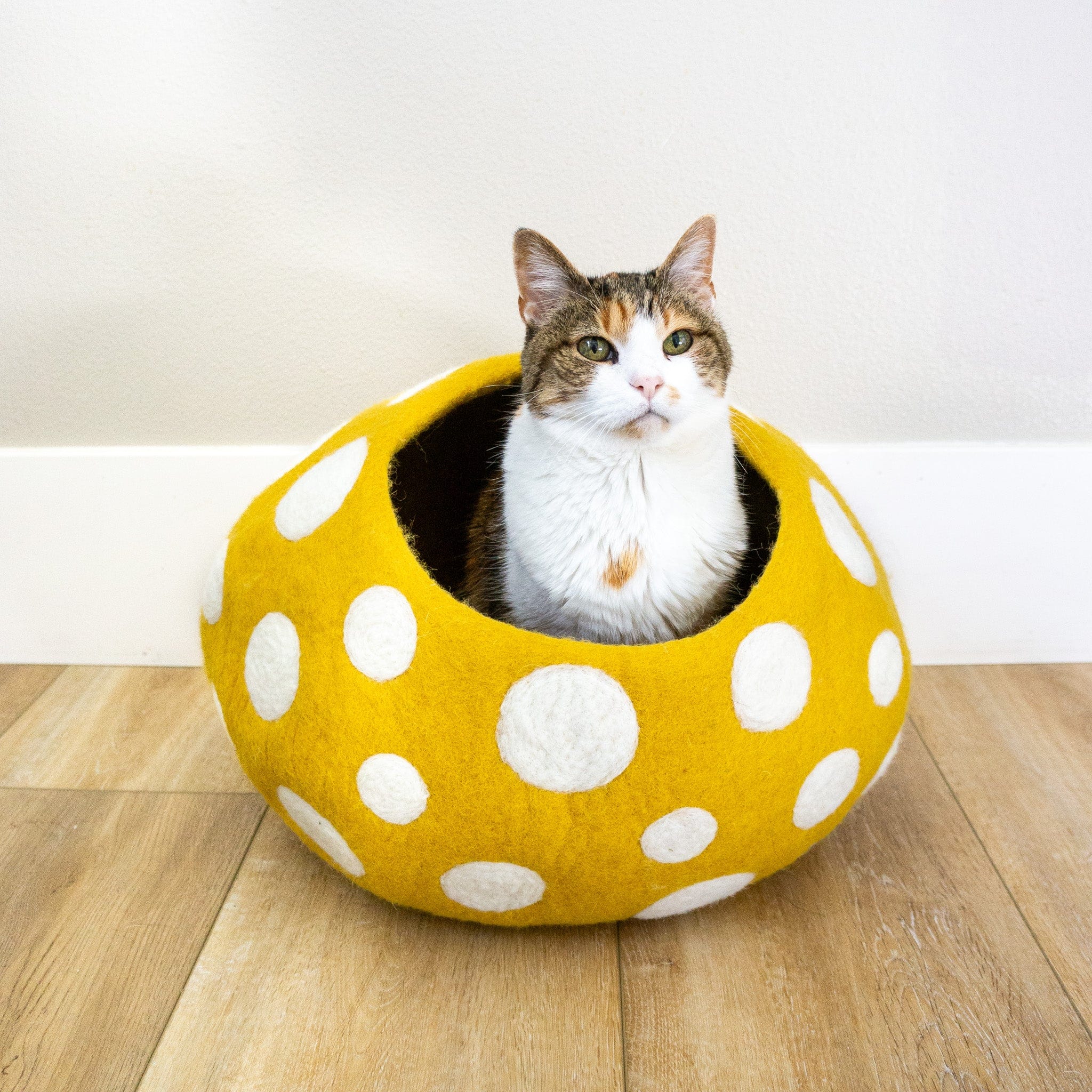 Gold Mushroom Eco Kitty Cave - Image 4