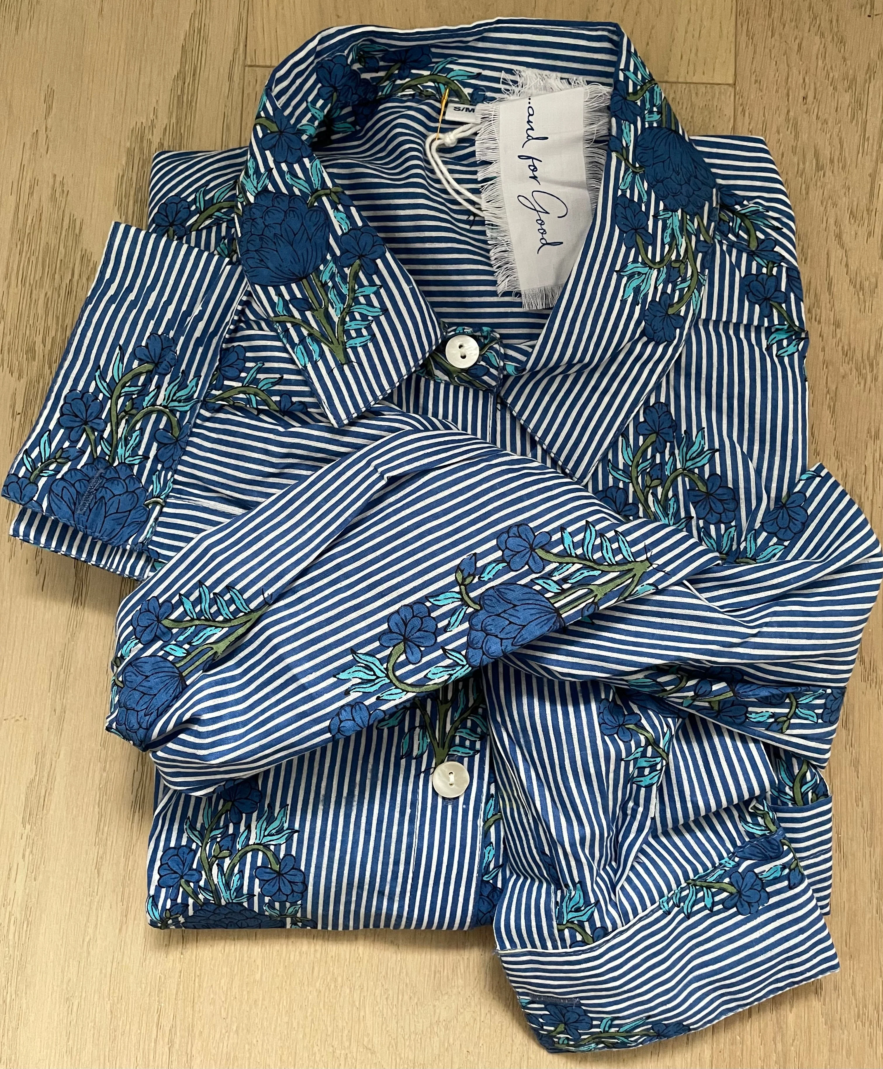 Good Boyfriend Shirt - Avalon Floral Coastal Blue - Image 4