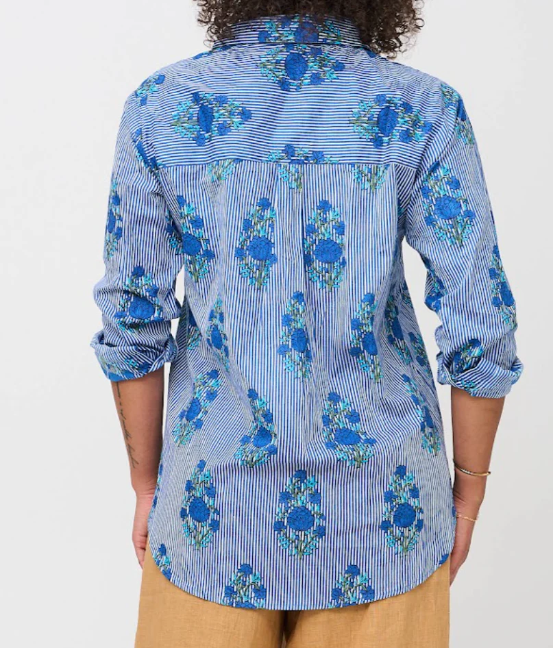 Good Boyfriend Shirt - Avalon Floral Coastal Blue - Image 5