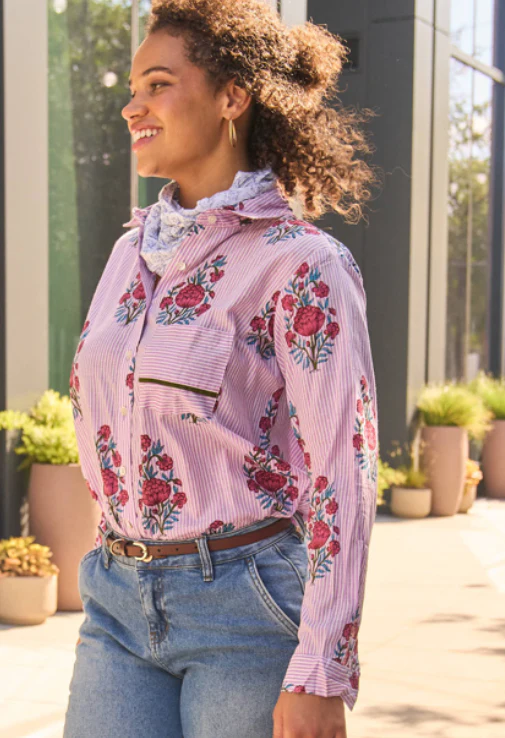 Good Boyfriend Shirt - Avalon Floral Lavender - Image 2