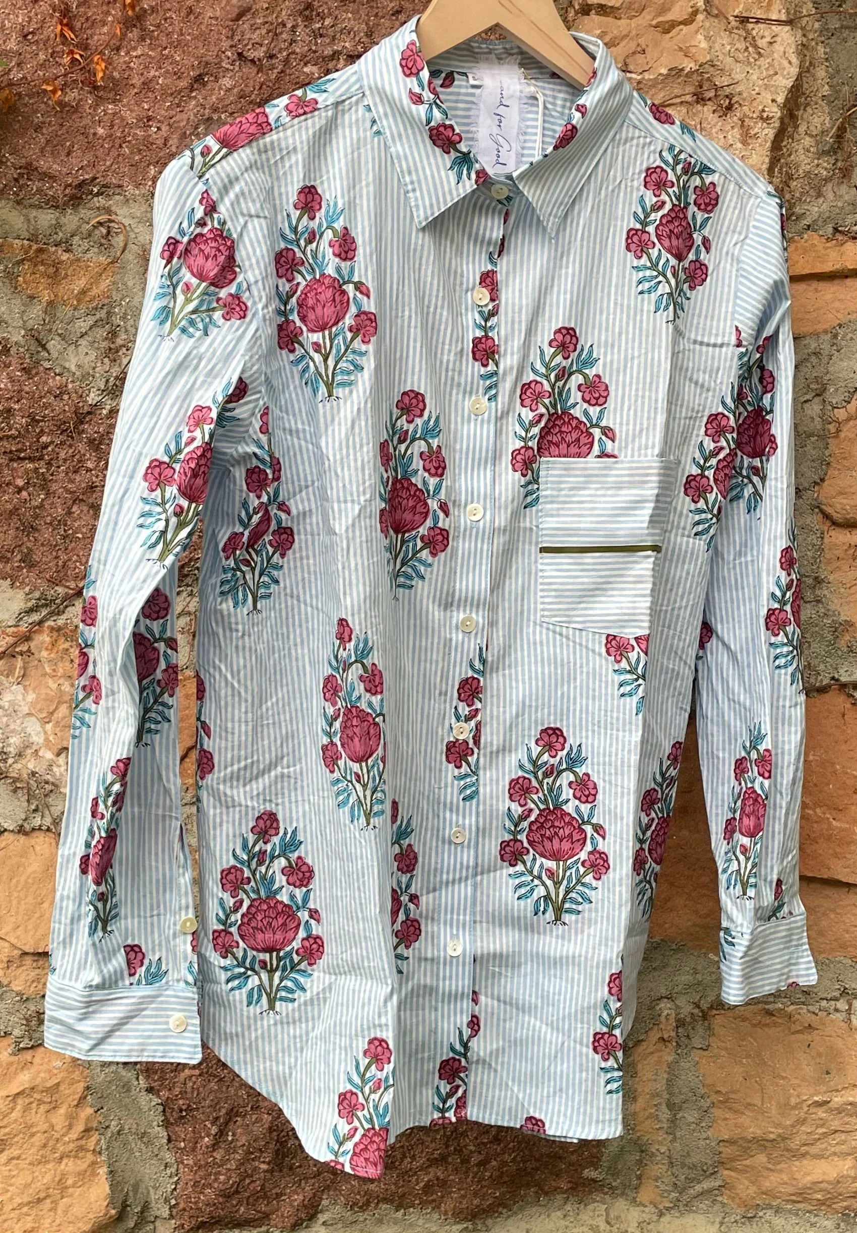 Good Boyfriend Shirt - Avalon Floral Sky - Image 4