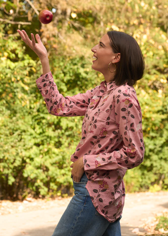 Good Boyfriend Shirt - Birdie On A Vine Blush - Image 4