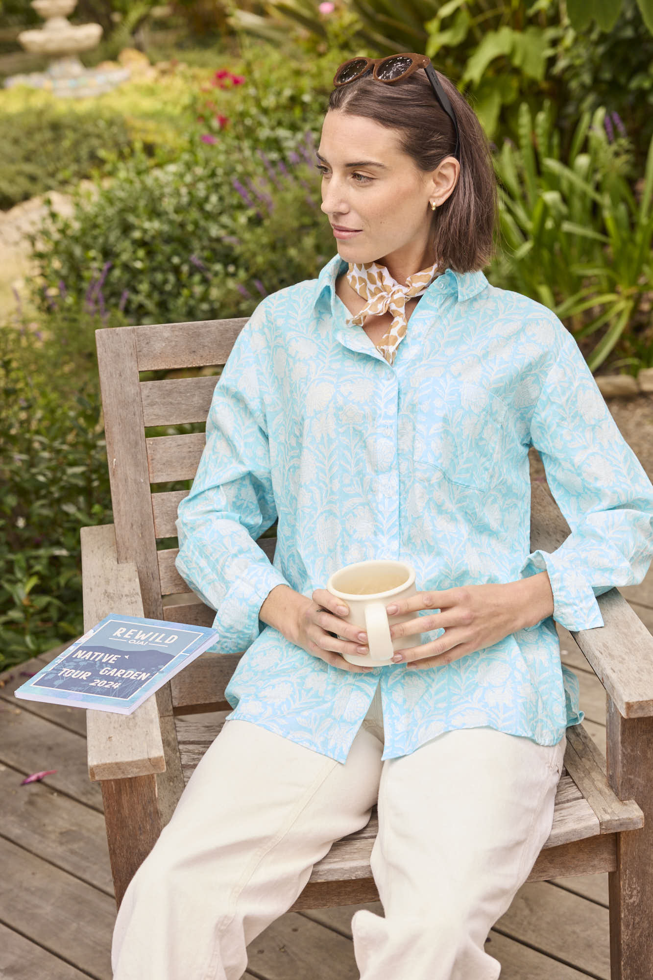 Good Boyfriend Shirt - Capri Floral Cerulean - Image 7