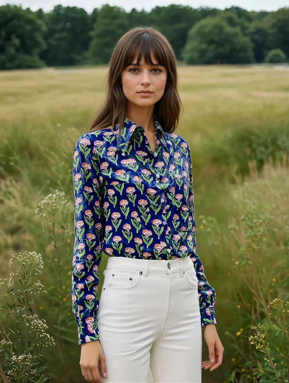 Good Boyfriend Shirt - Carolina Tulip Navy - Image 2