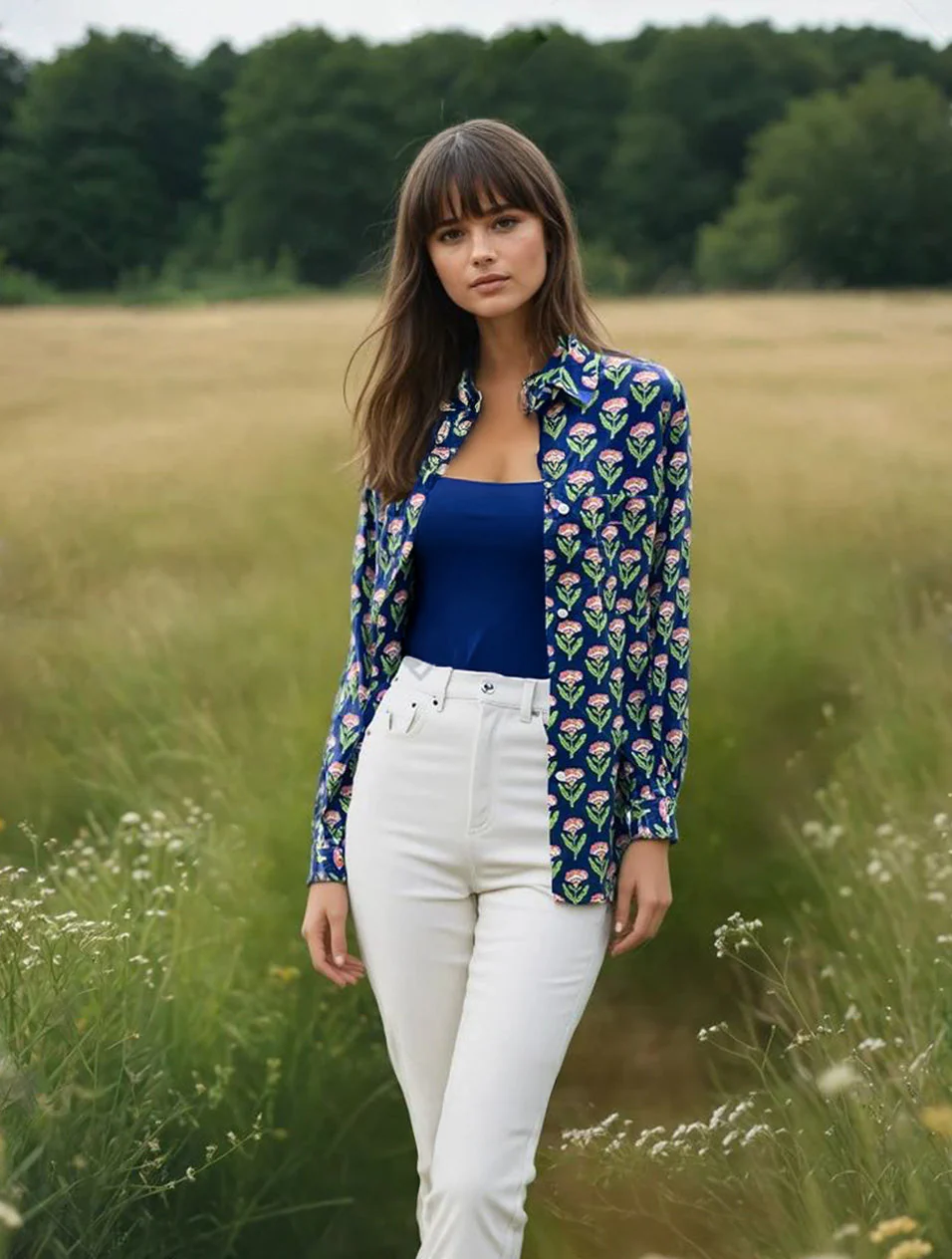 Good Boyfriend Shirt - Carolina Tulip Navy - Image 3