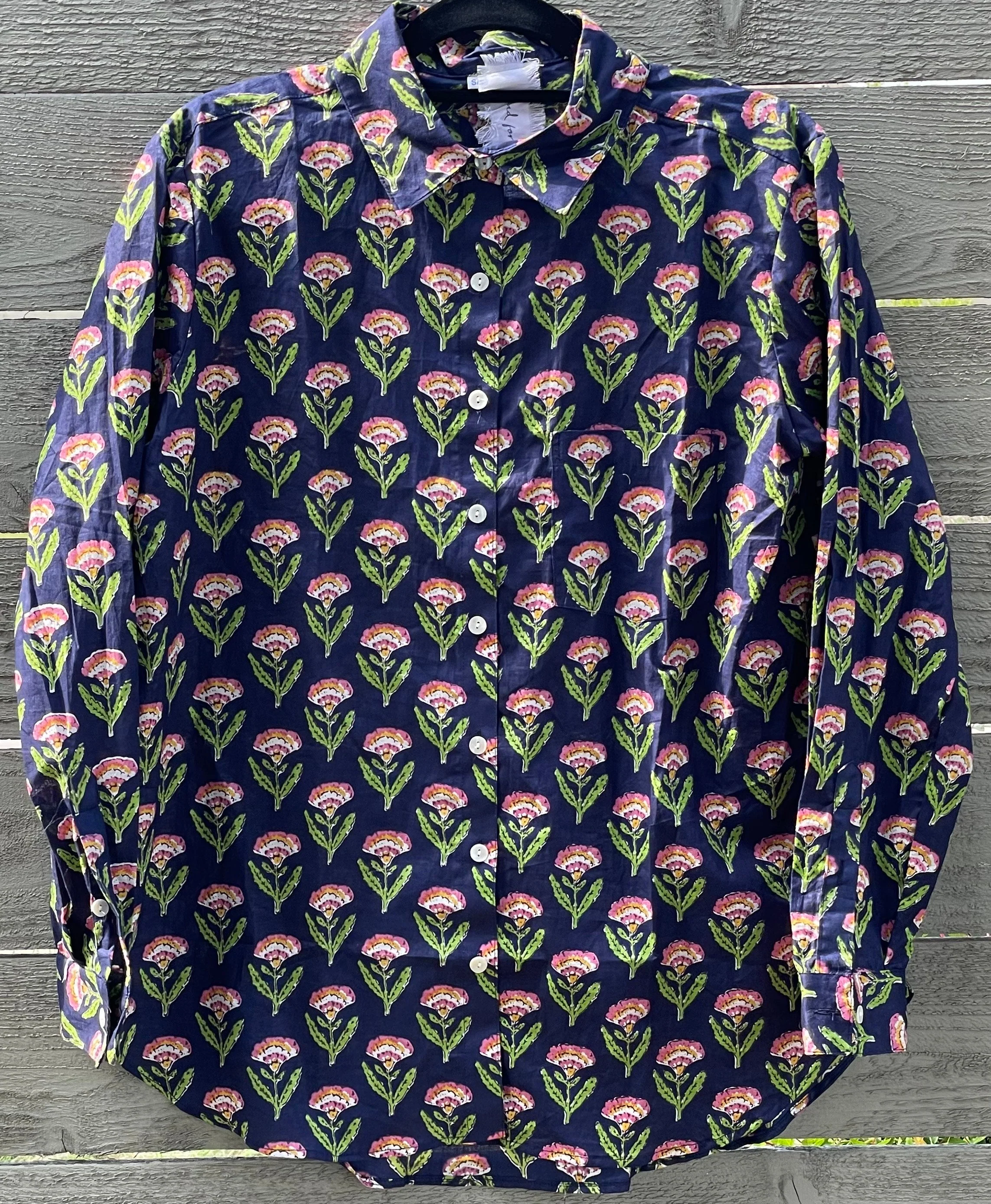 Good Boyfriend Shirt - Carolina Tulip Navy - Image 4