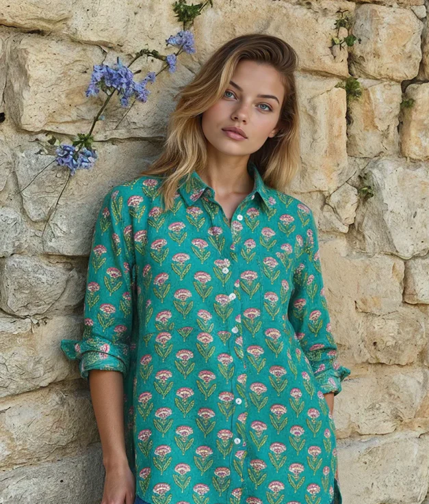 Good Boyfriend Shirt - Carolina Tulip Teal - Image 4