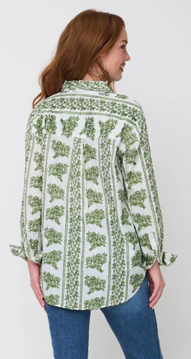 Good Boyfriend Shirt - Chatsworth Trellis Green - Image 5