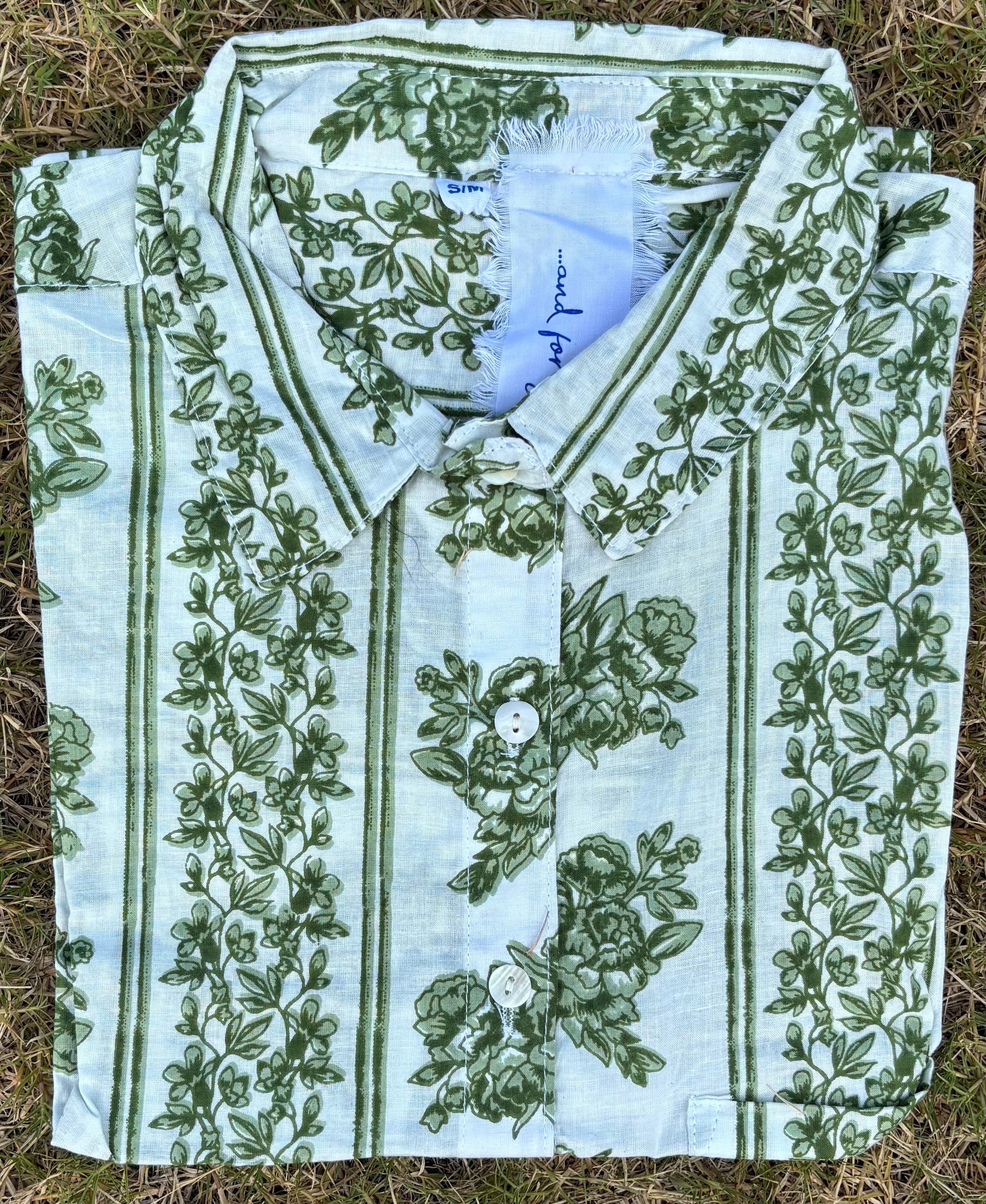 Good Boyfriend Shirt - Chatsworth Trellis Green - Image 6