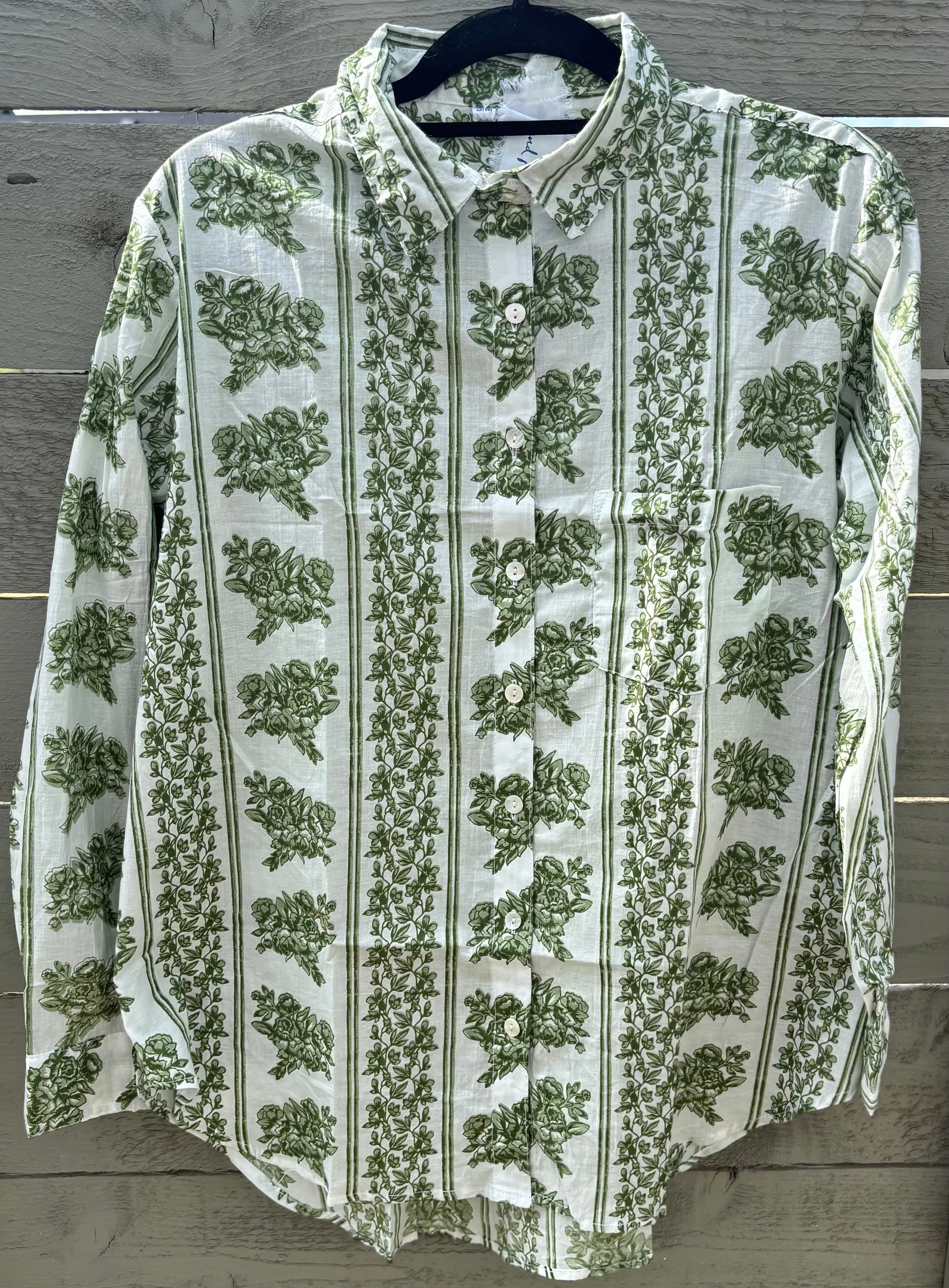 Good Boyfriend Shirt - Chatsworth Trellis Green - Image 8