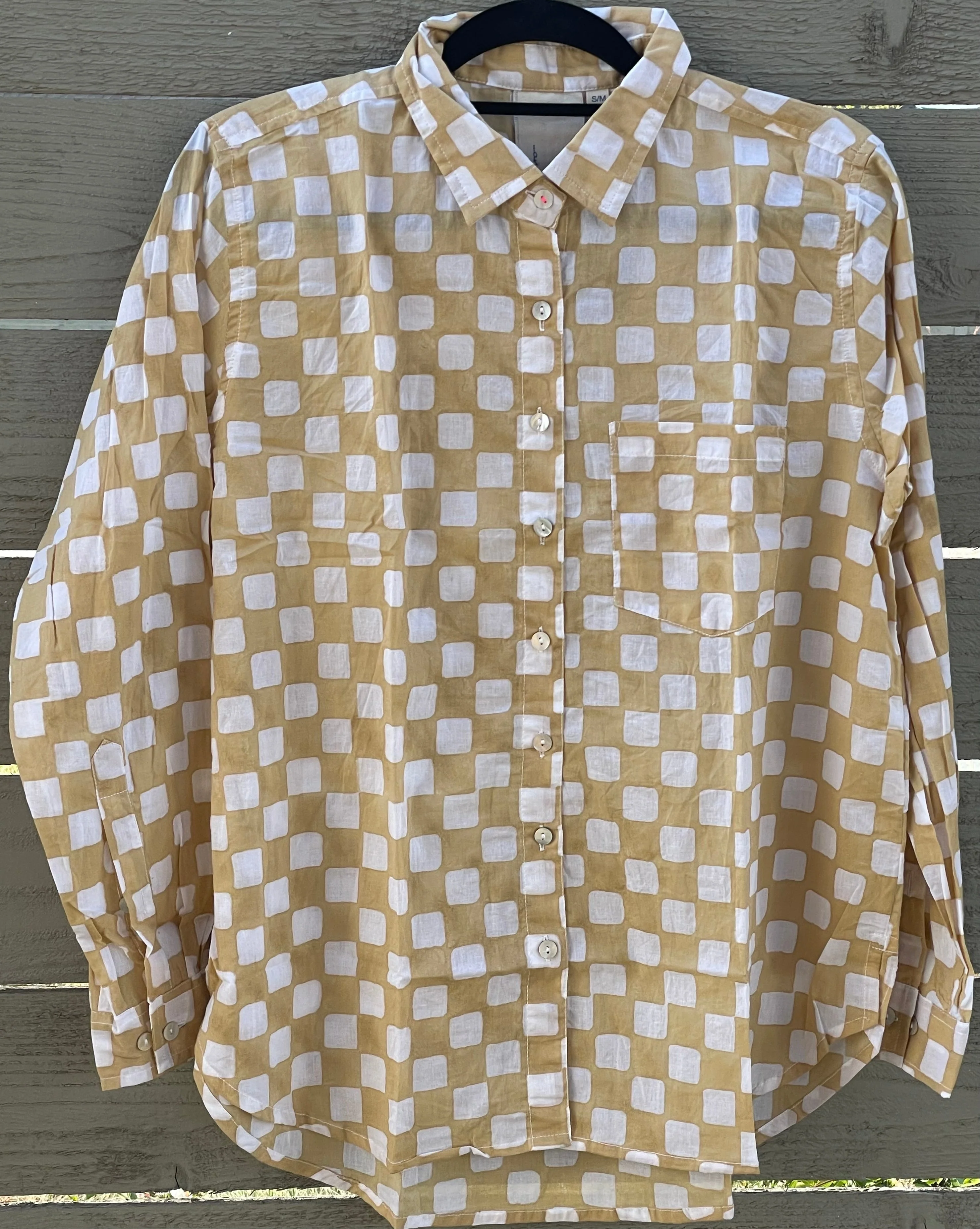 Good Boyfriend Shirt - Checkerboard Baked Clay - Image 3