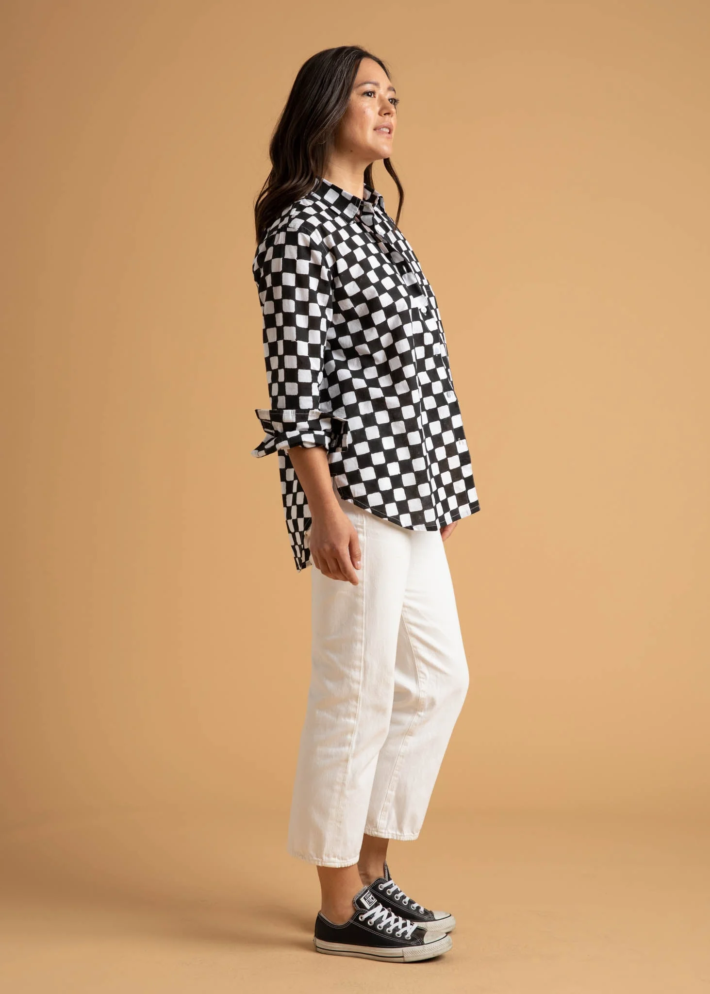Good Boyfriend Shirt - Checkerboard Black - Image 11