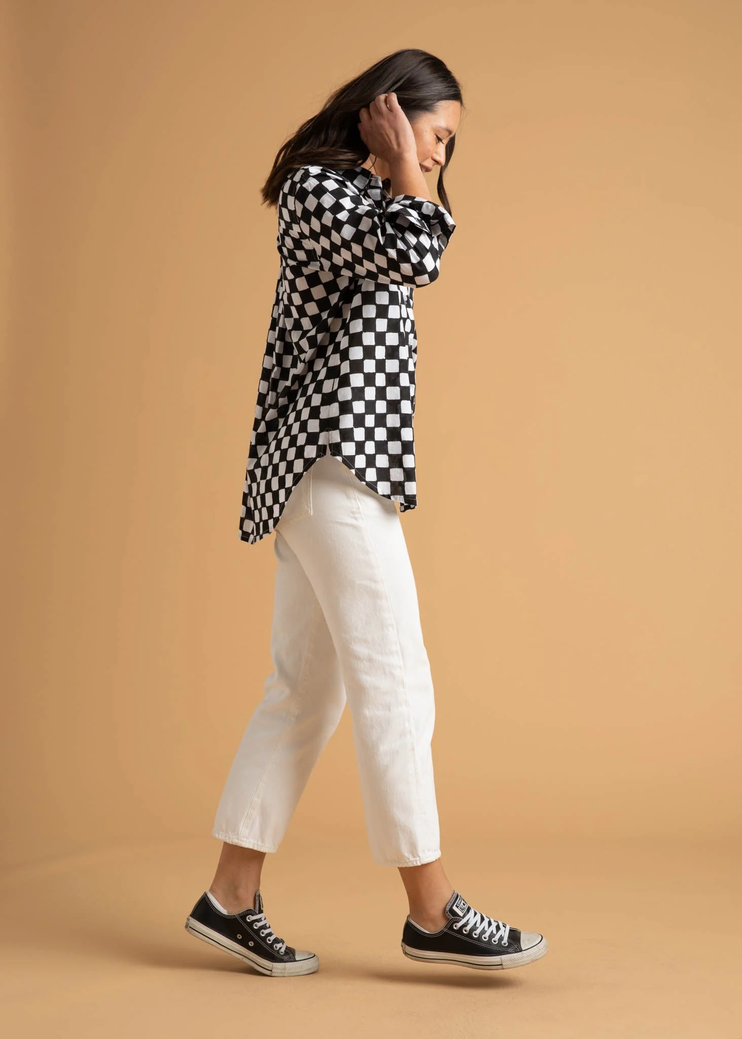 Good Boyfriend Shirt - Checkerboard Black - Image 12