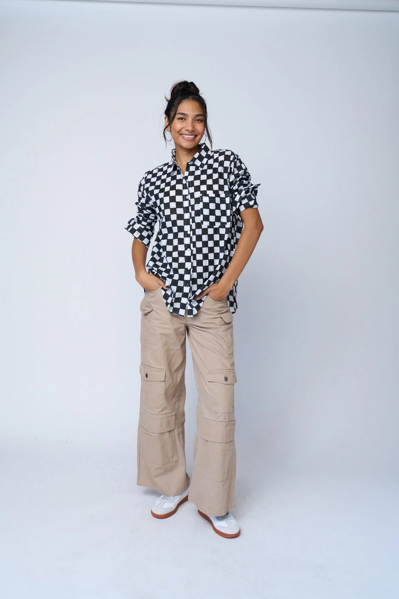 Good Boyfriend Shirt - Checkerboard Black - Image 14