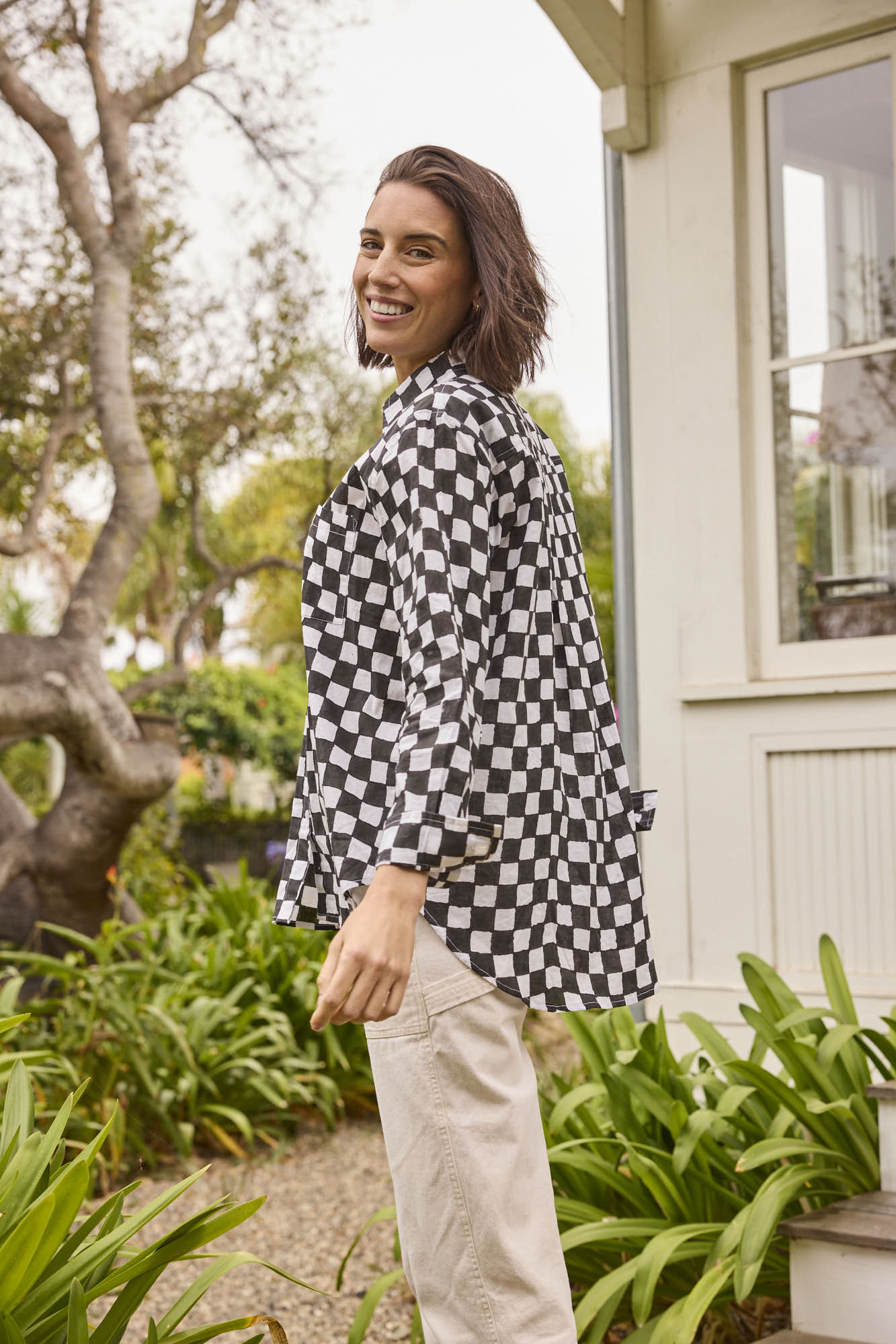 Good Boyfriend Shirt - Checkerboard Black - Image 4