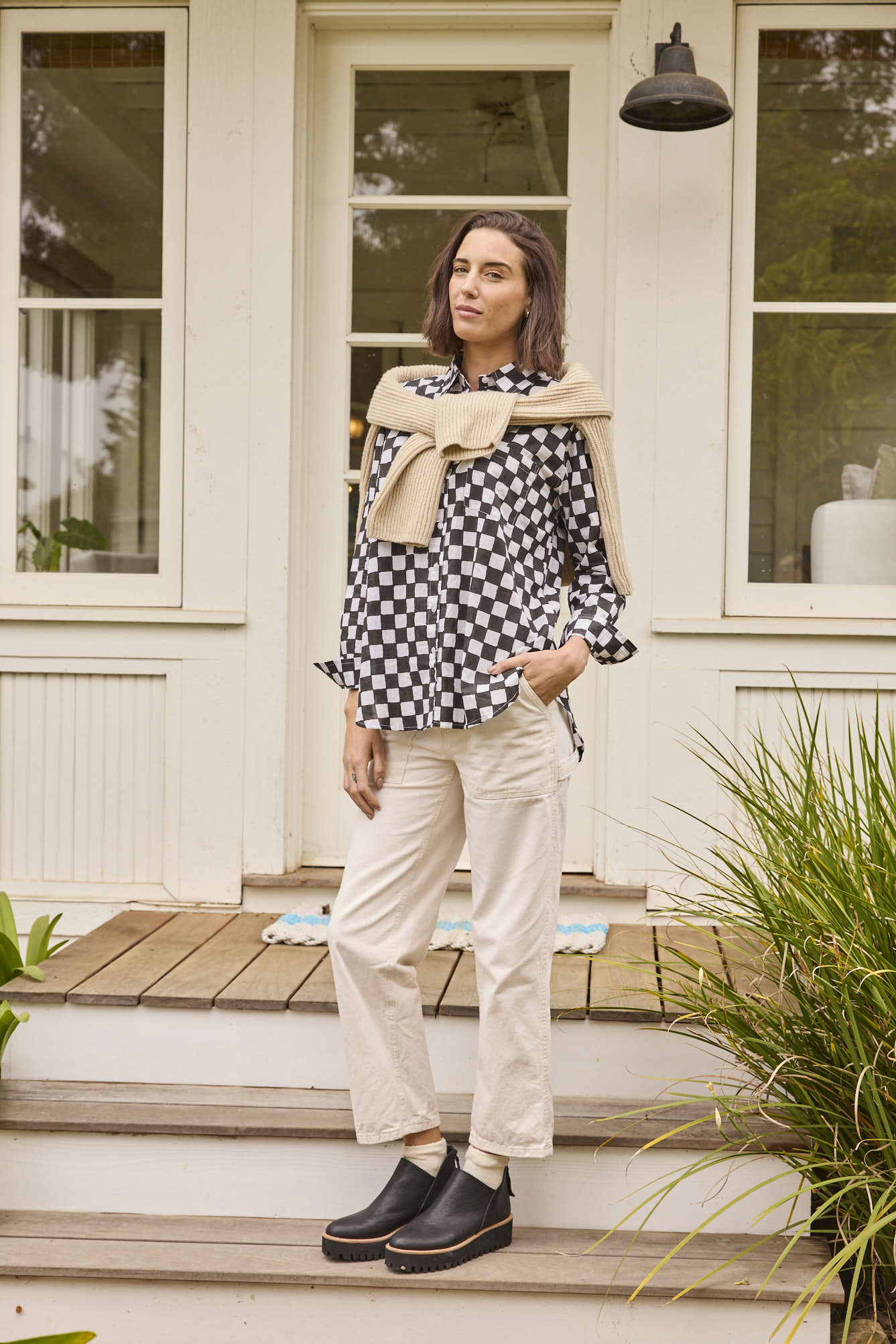 Good Boyfriend Shirt - Checkerboard Black - Image 5