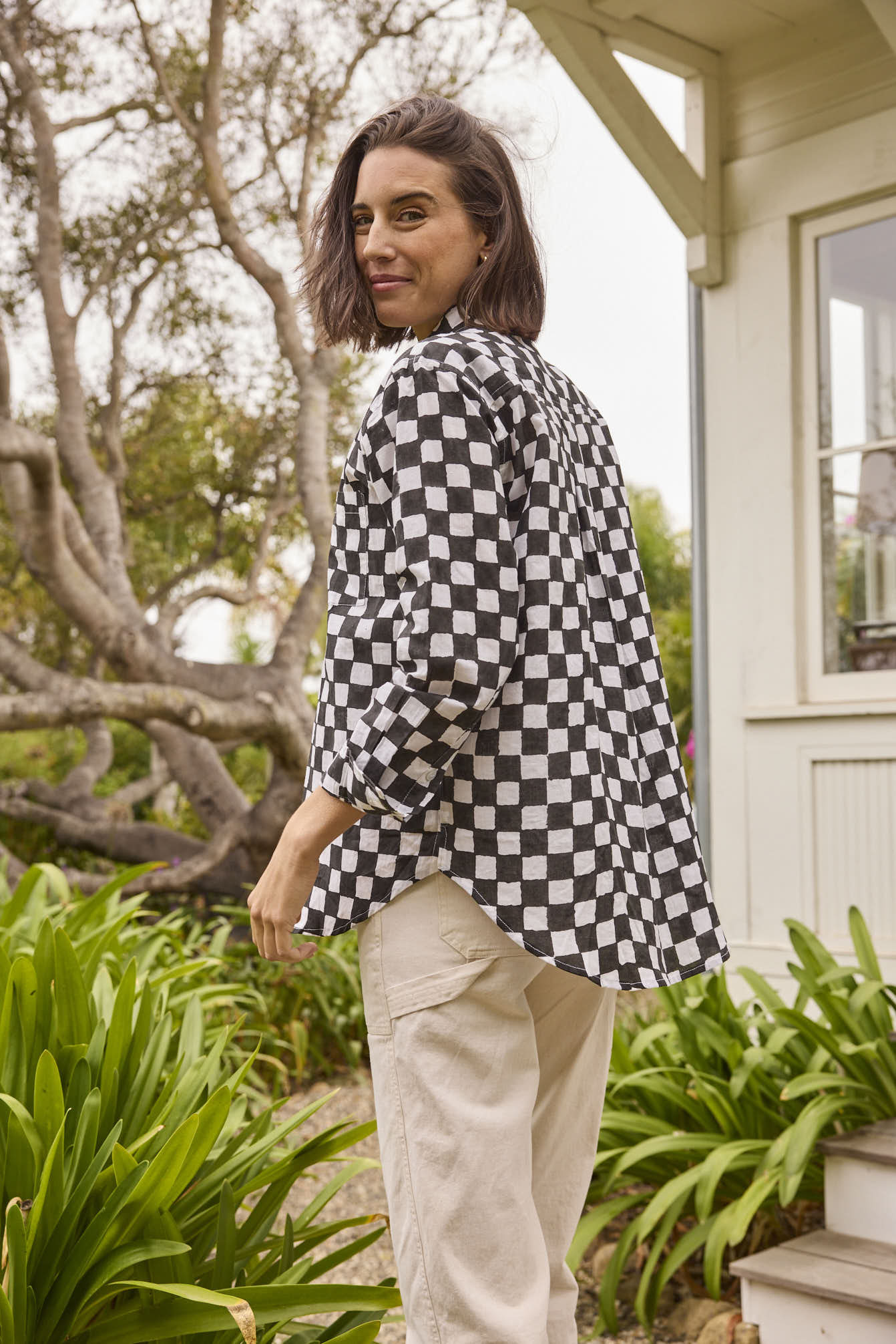 Good Boyfriend Shirt - Checkerboard Black - Image 8