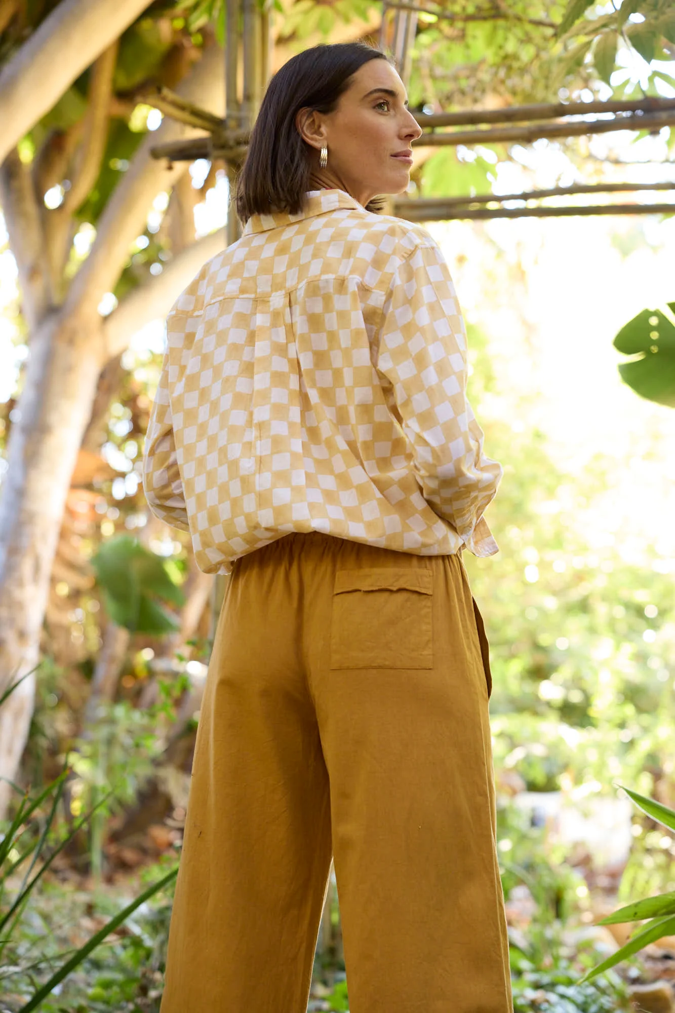 Good Boyfriend Shirt - Checkerboard Natural - Image 6