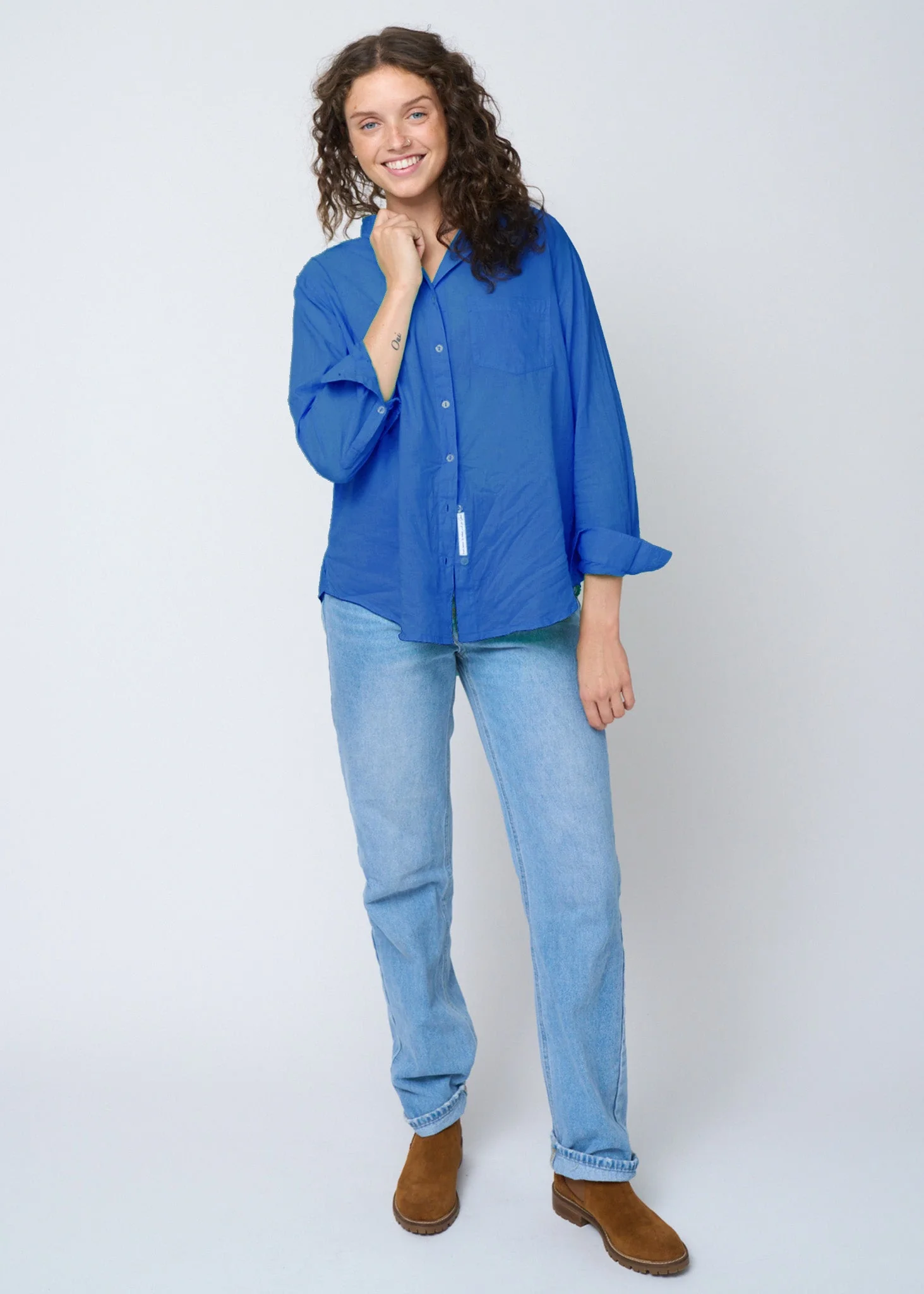 Good Boyfriend Shirt - Cobalt - Image 3