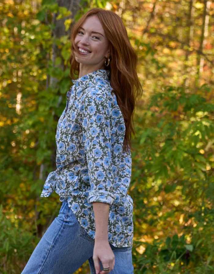 Good Boyfriend Shirt - Darlington Floral Bluebird - Image 3