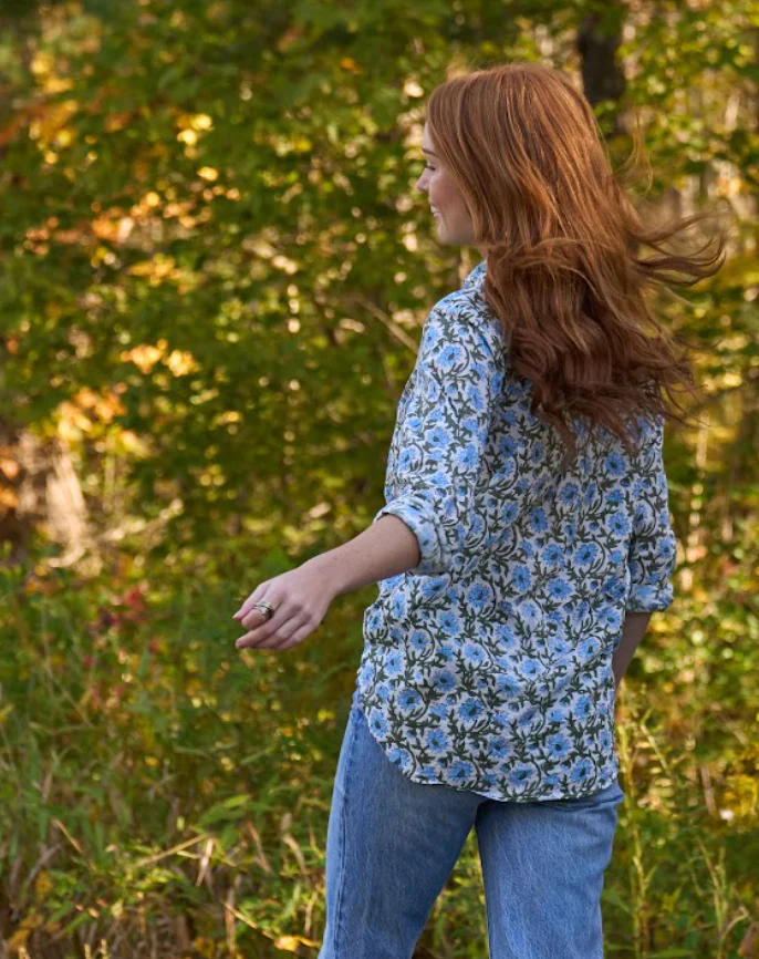 Good Boyfriend Shirt - Darlington Floral Bluebird - Image 4