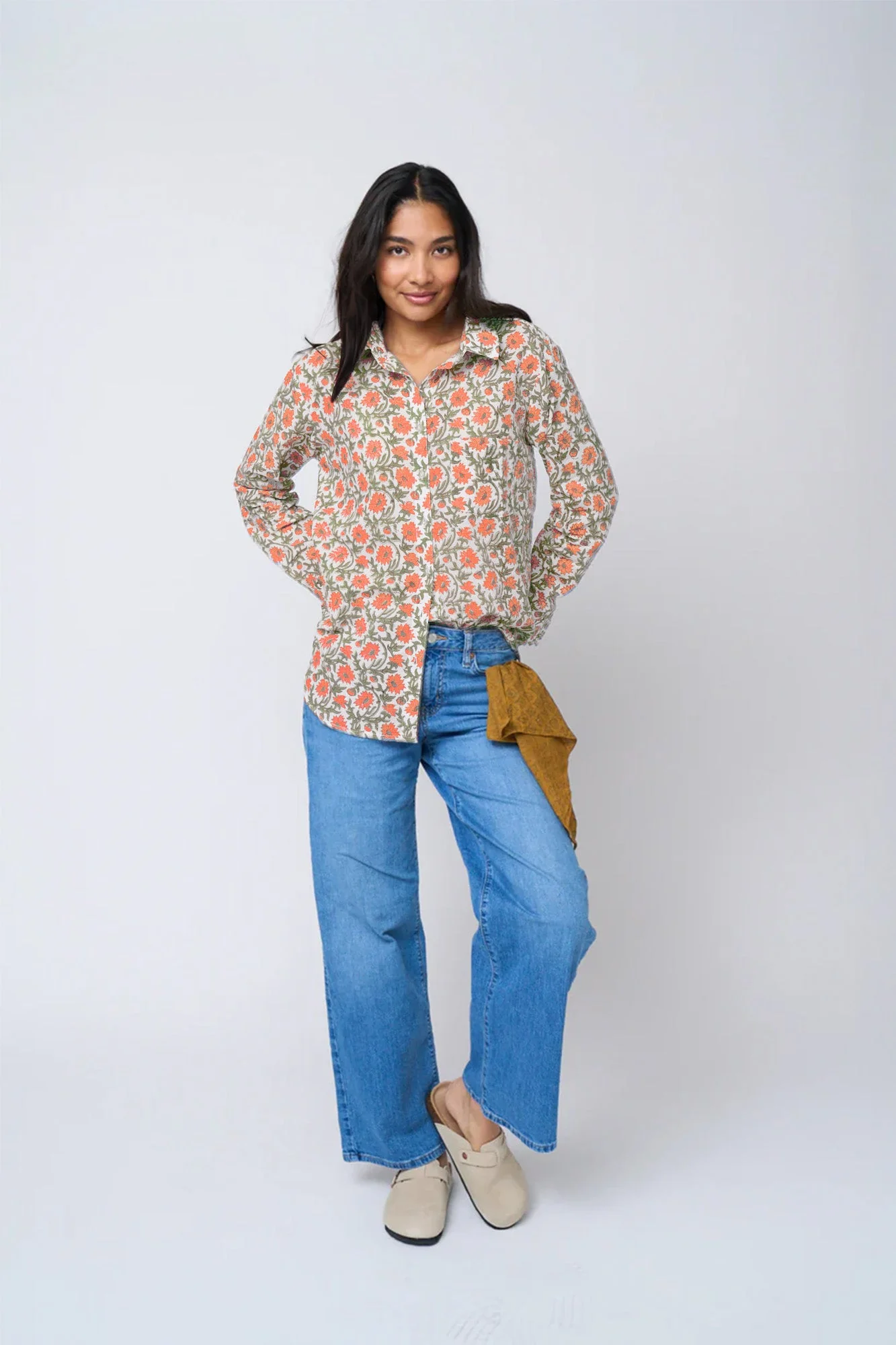 Good Boyfriend Shirt - Darlington Floral Papaya - Image 4