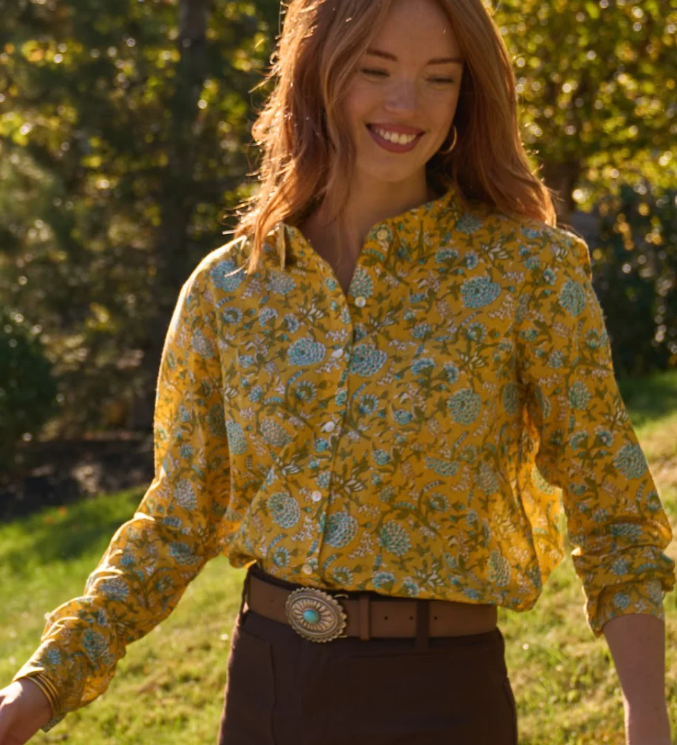 Good Boyfriend Shirt - Devon Floral Sunshine - Image 4