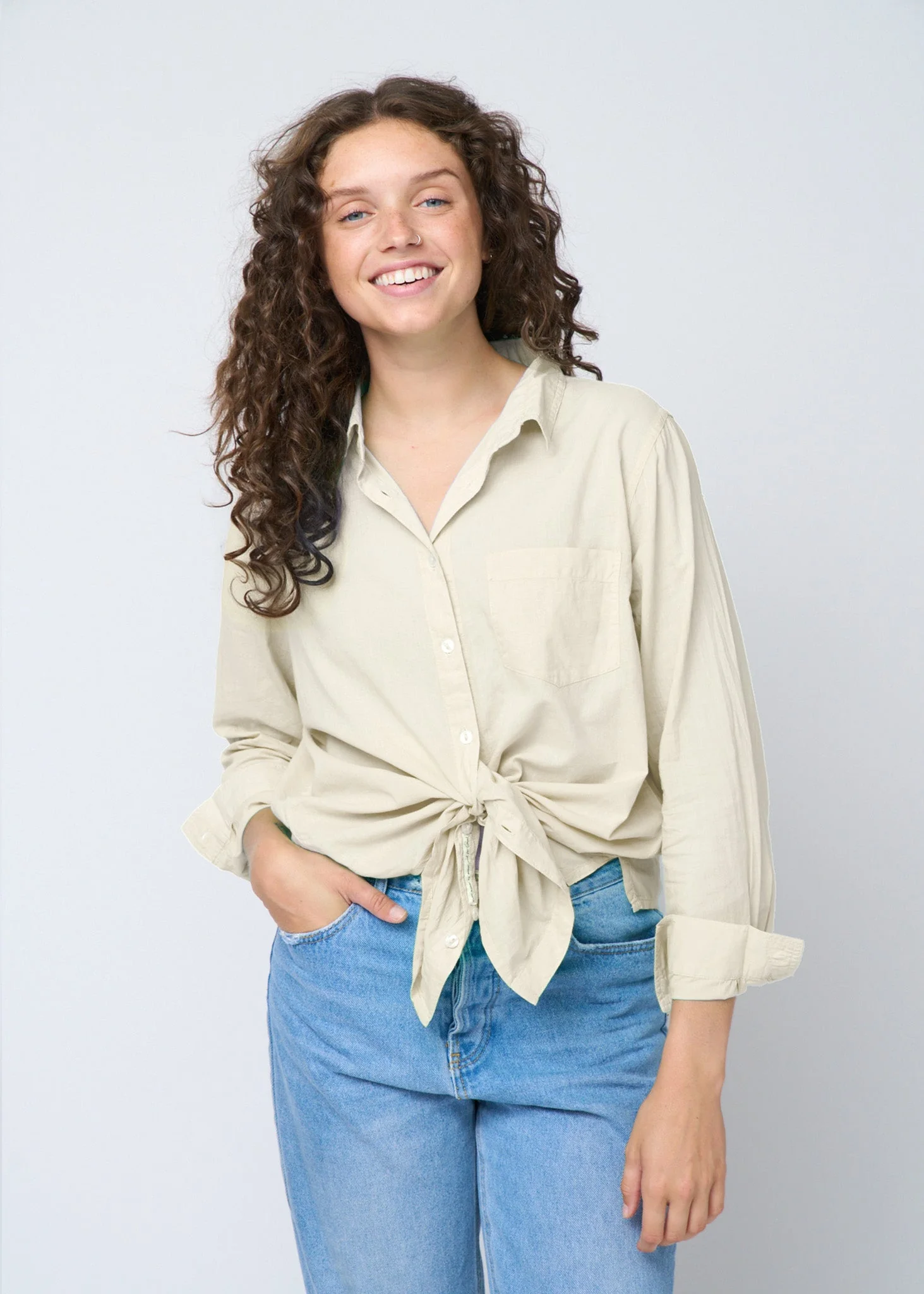 Good Boyfriend Shirt - Ecru - Image 2